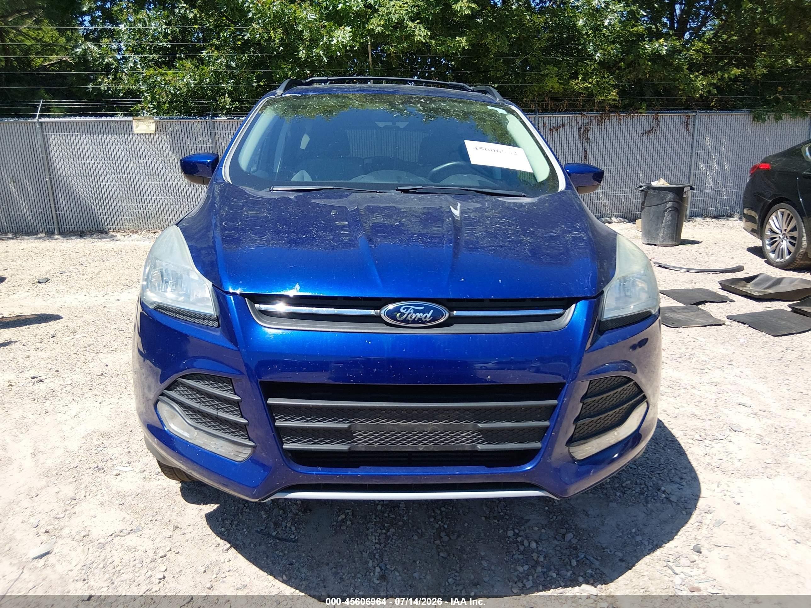 2013 Ford Escape Se Blue vin: 1FMCU9G99DUC42726