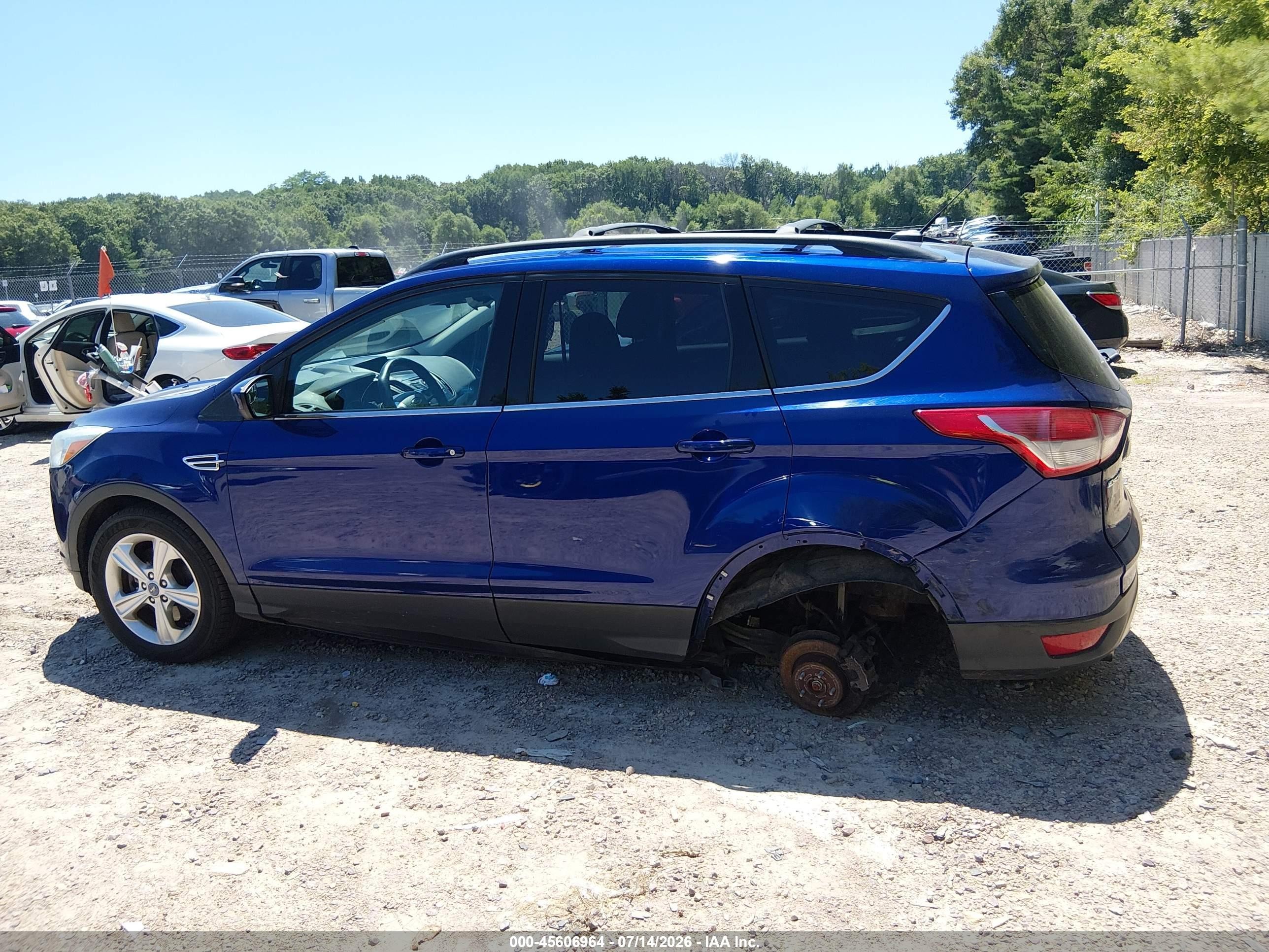 2013 Ford Escape Se Blue vin: 1FMCU9G99DUC42726