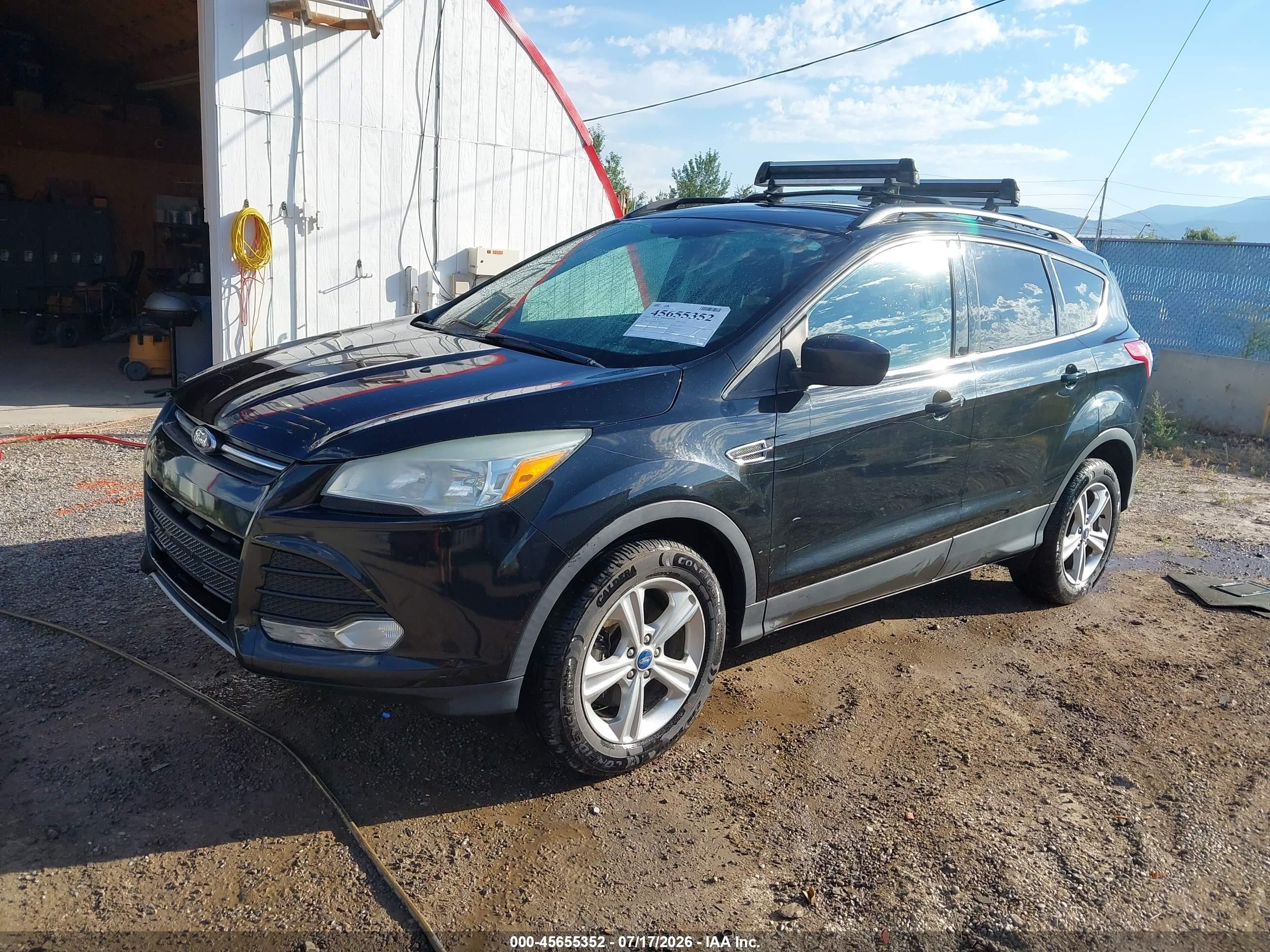 2013 Ford Escape Se Black vin: 1FMCU9G99DUC46582