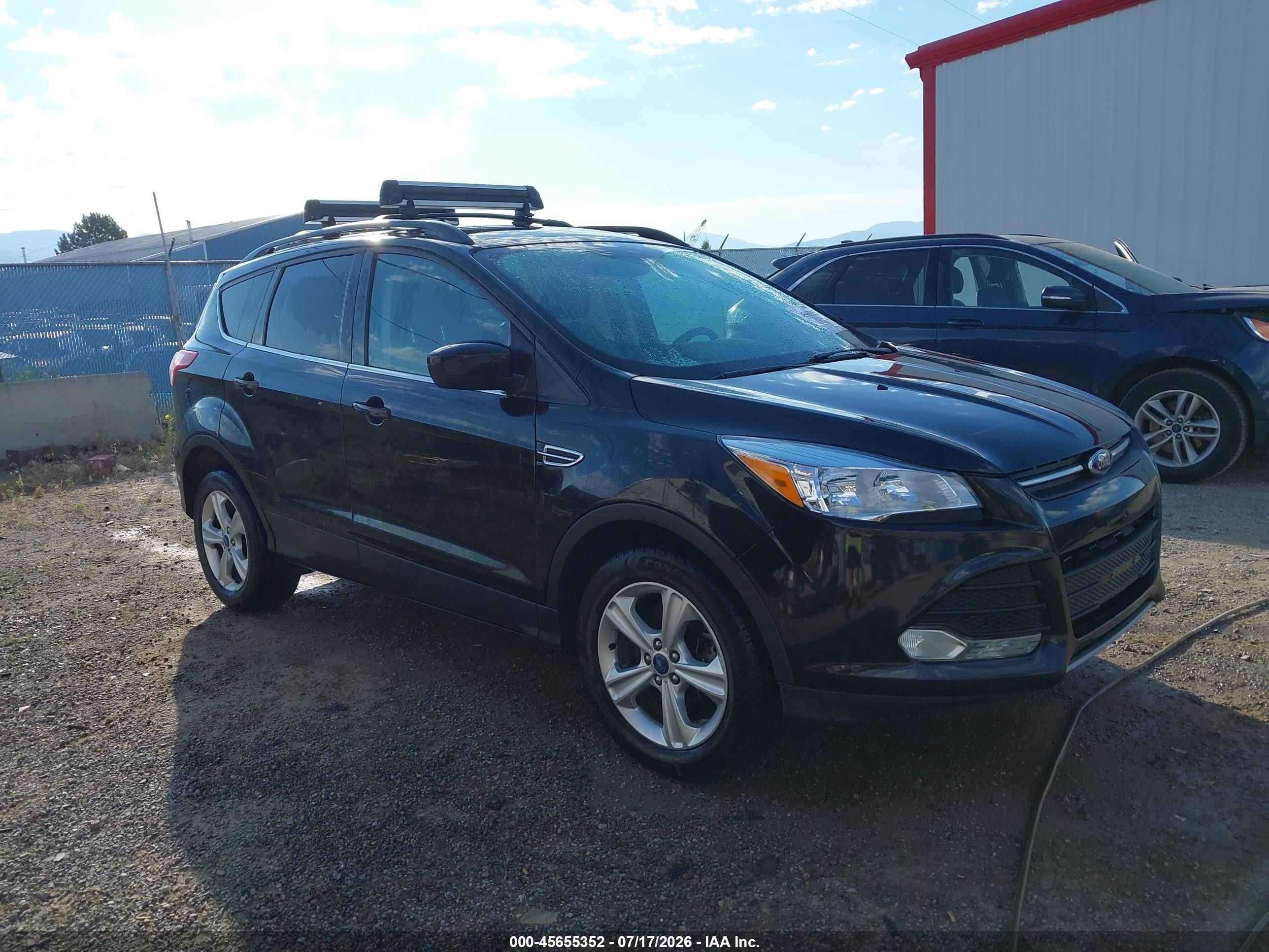 2013 Ford Escape Se Black vin: 1FMCU9G99DUC46582