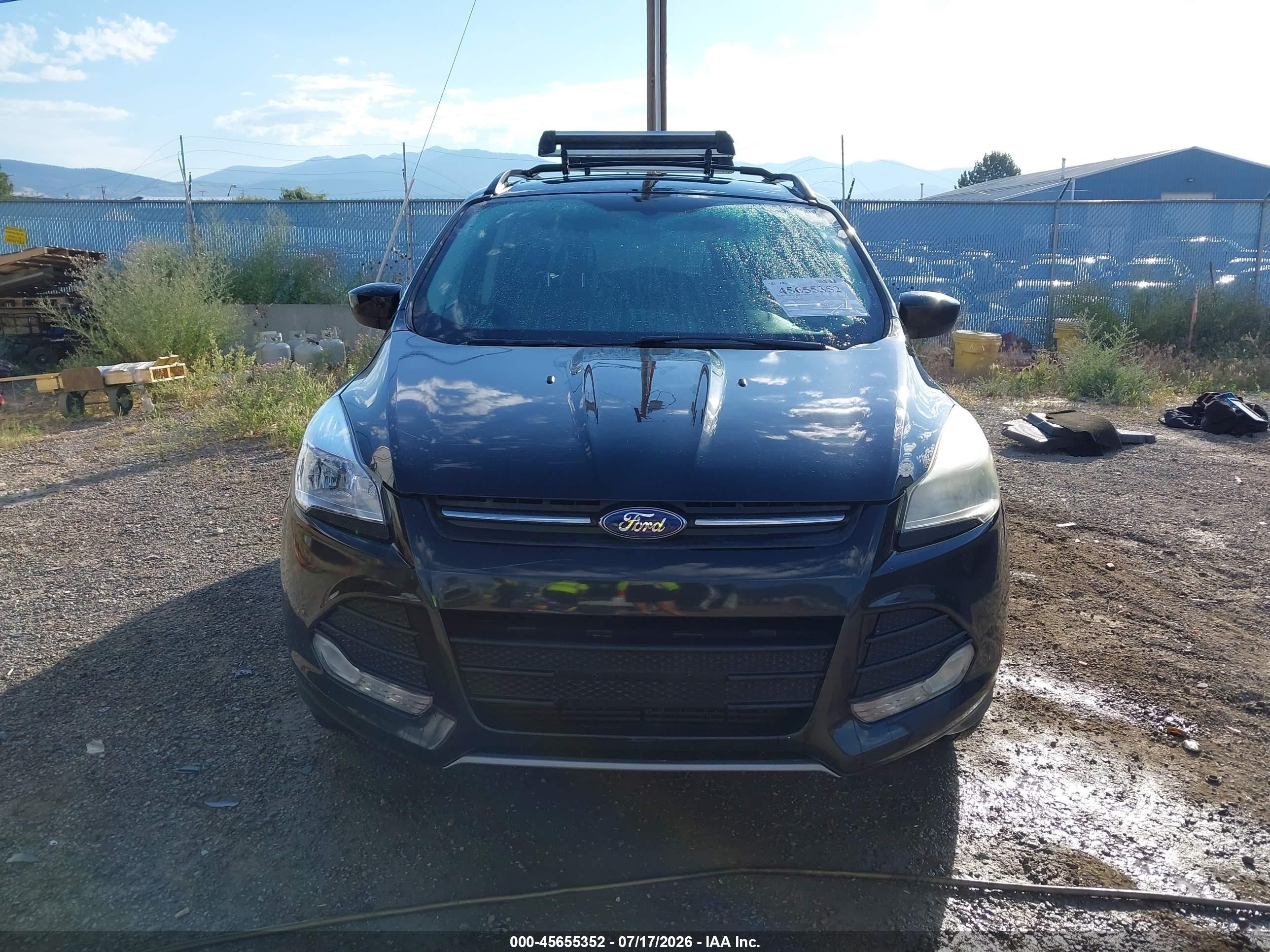 2013 Ford Escape Se Black vin: 1FMCU9G99DUC46582