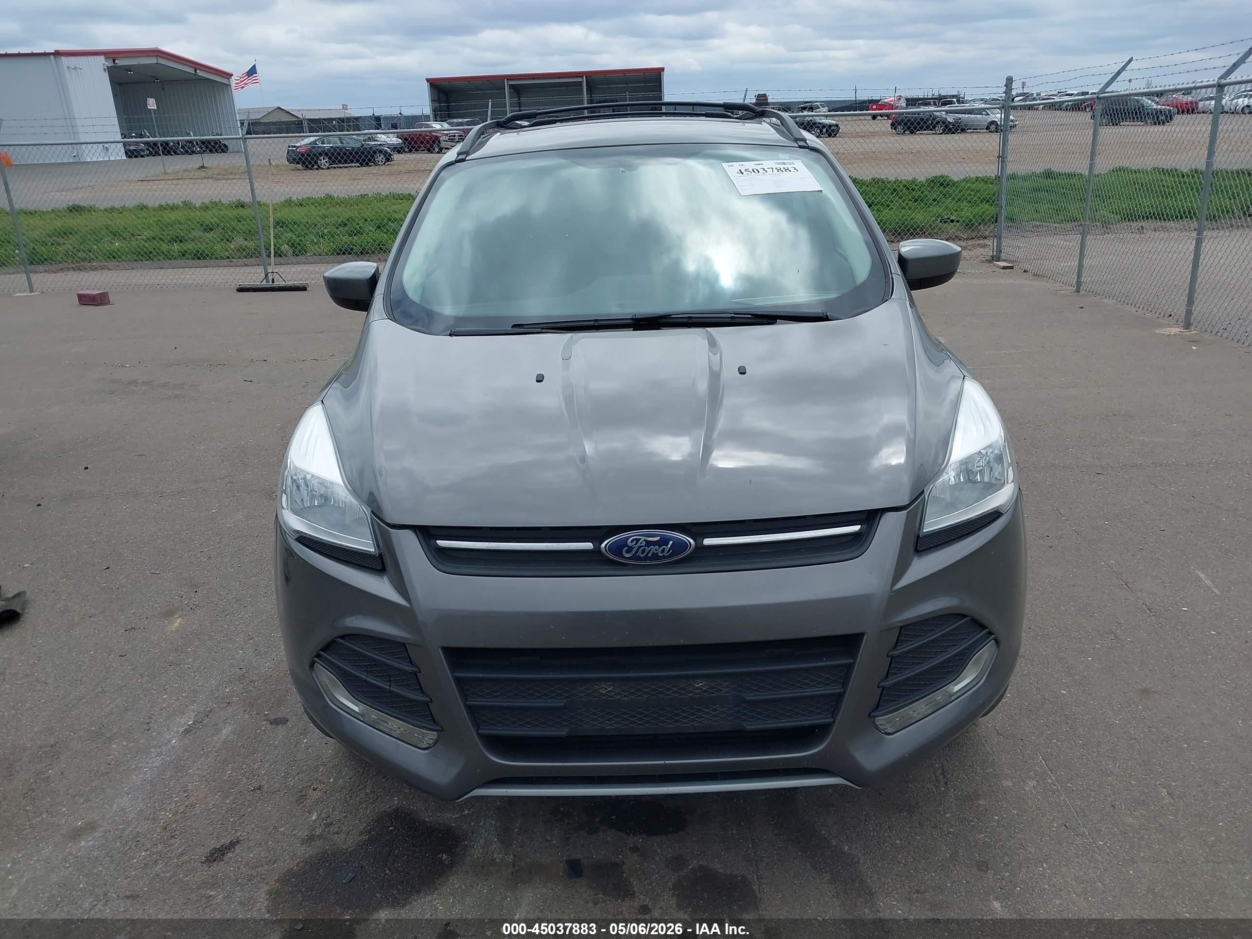 2013 Ford Escape Se Gray vin: 1FMCU9G99DUC86242