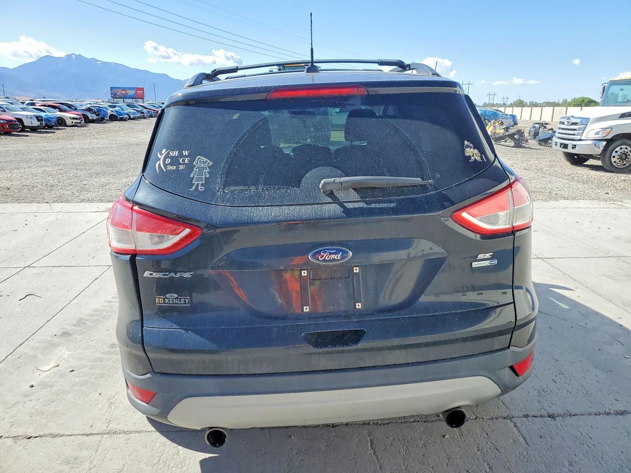 2013 Ford Escape Se Black vin: 1FMCU9G99DUD25749