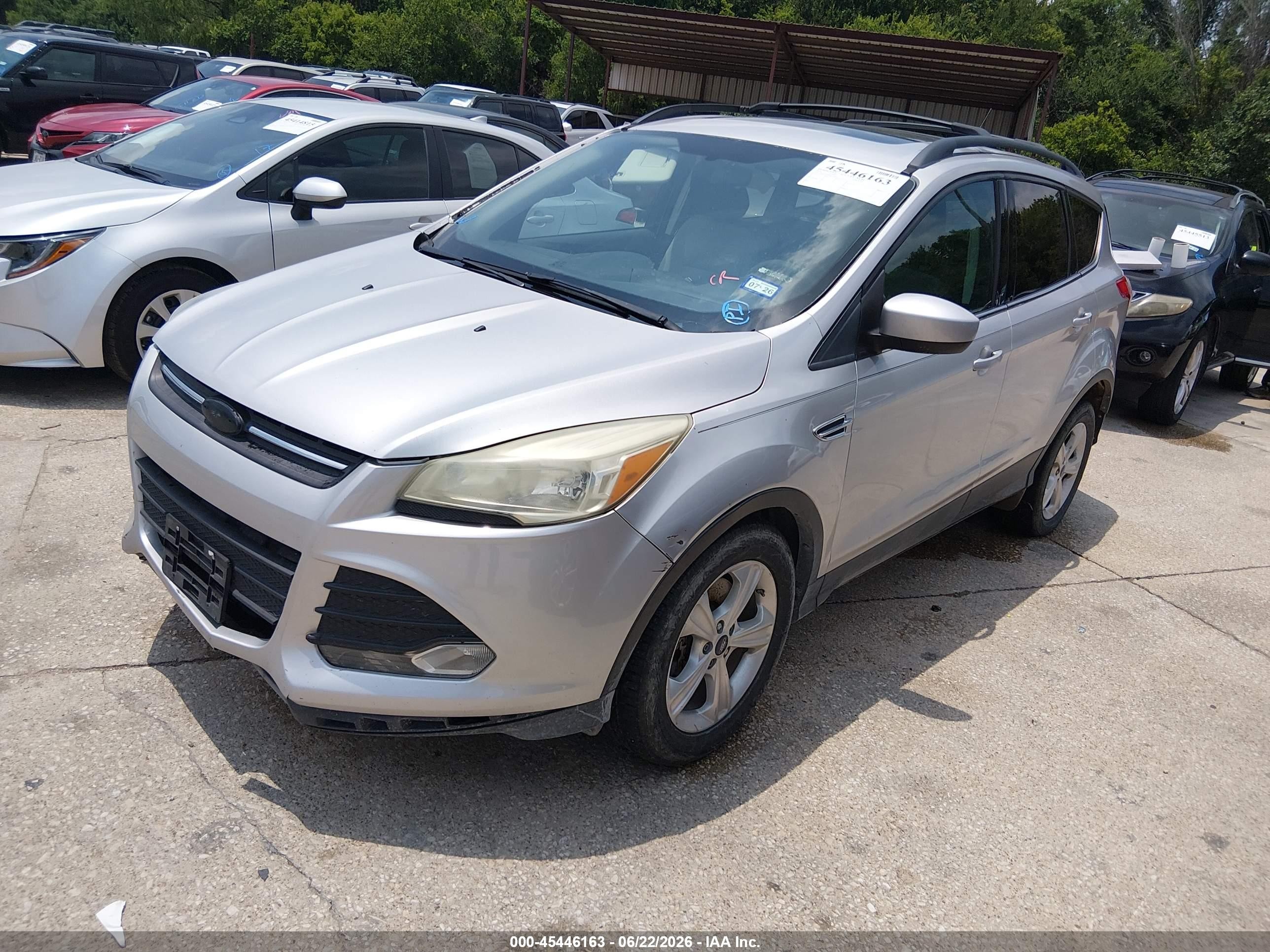 2014 Ford Escape Se Silver vin: 1FMCU9G99EUA06689
