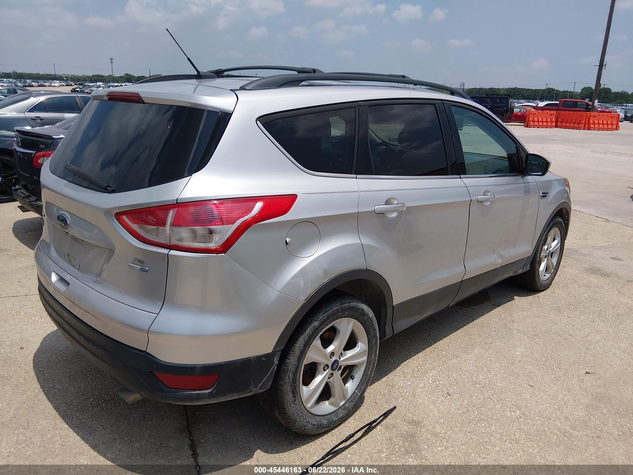 2014 Ford Escape Se Silver vin: 1FMCU9G99EUA06689