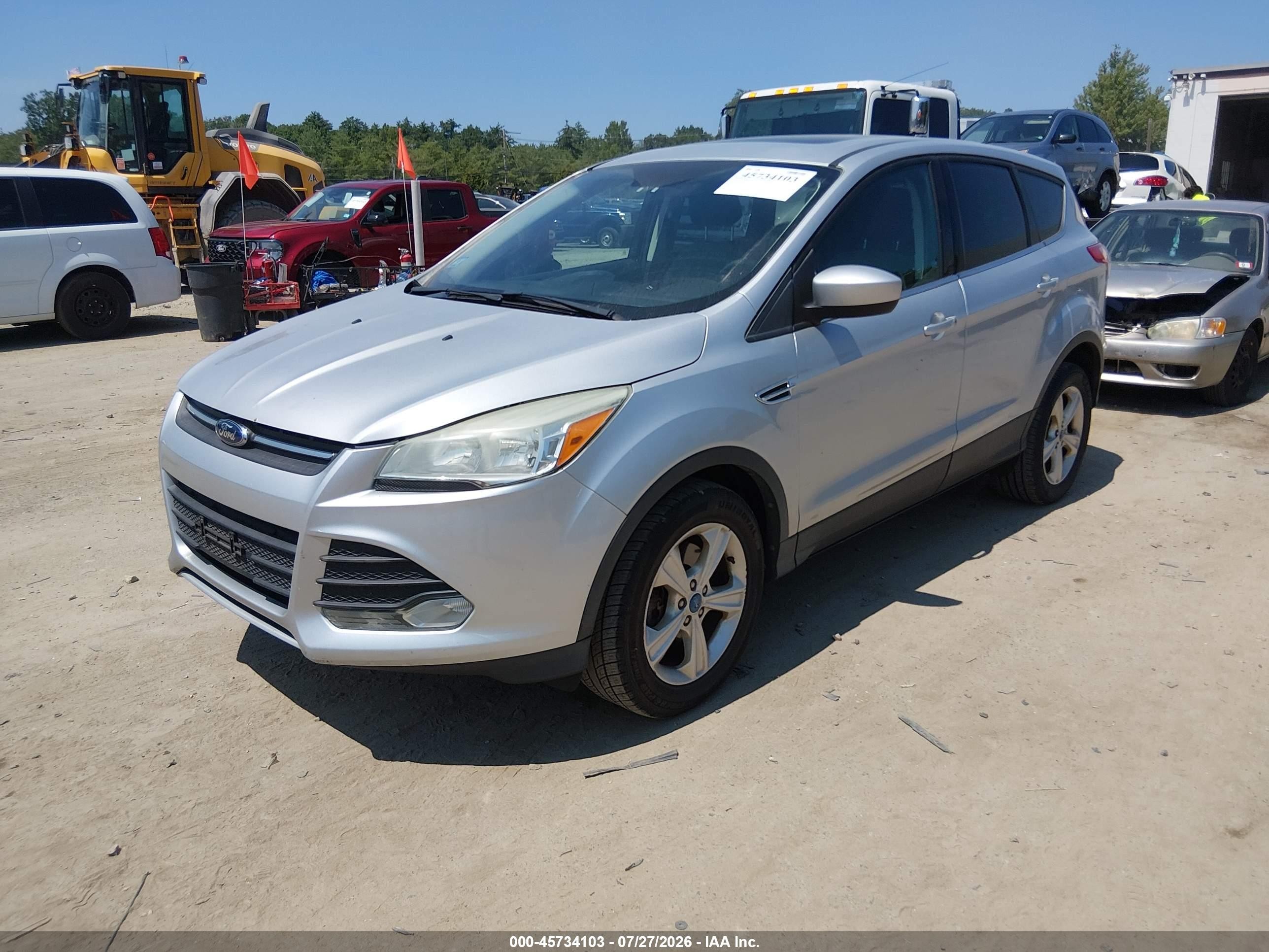 2014 Ford Escape Se Silver vin: 1FMCU9G99EUA53706