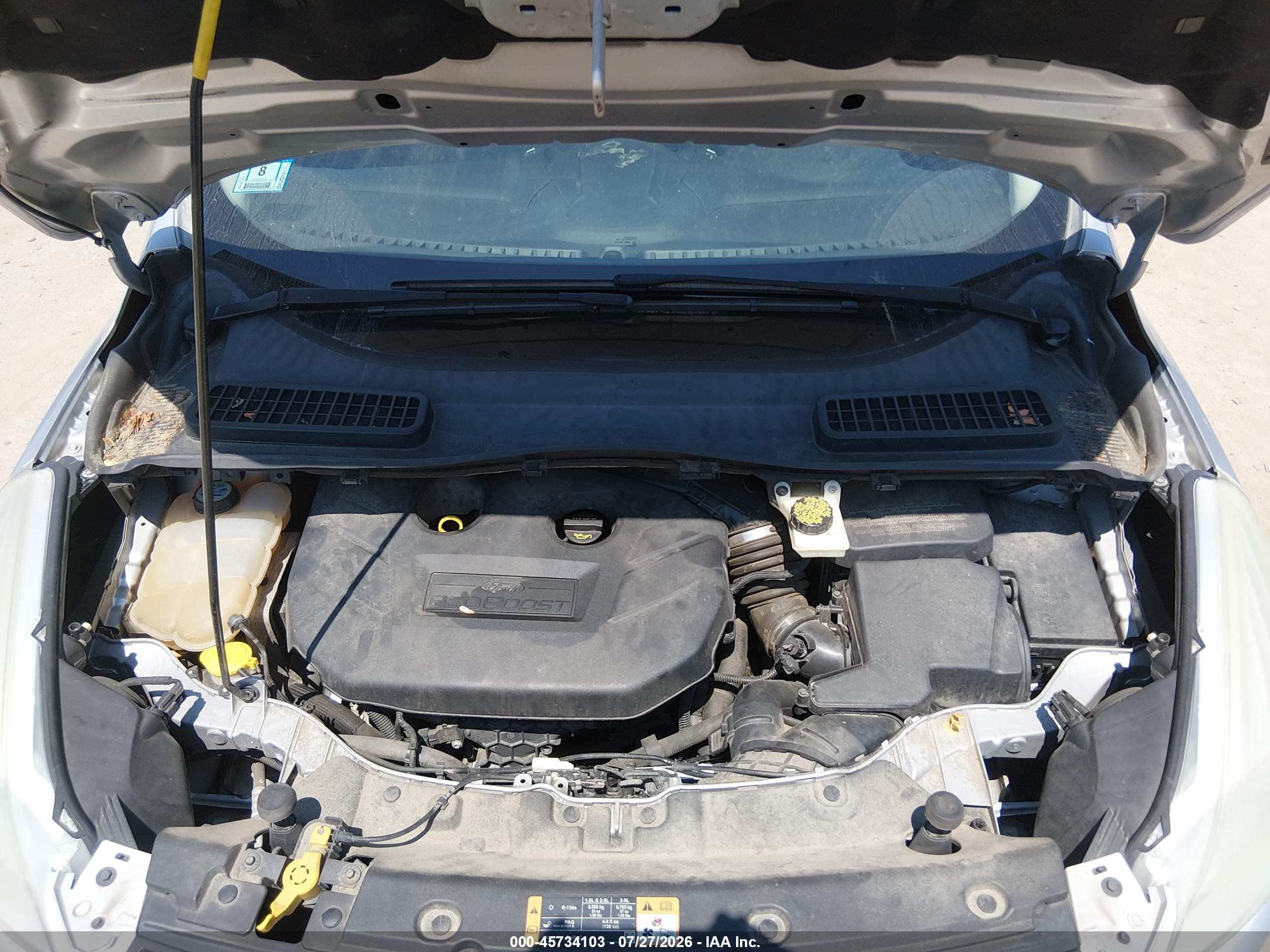 2014 Ford Escape Se Silver vin: 1FMCU9G99EUA53706