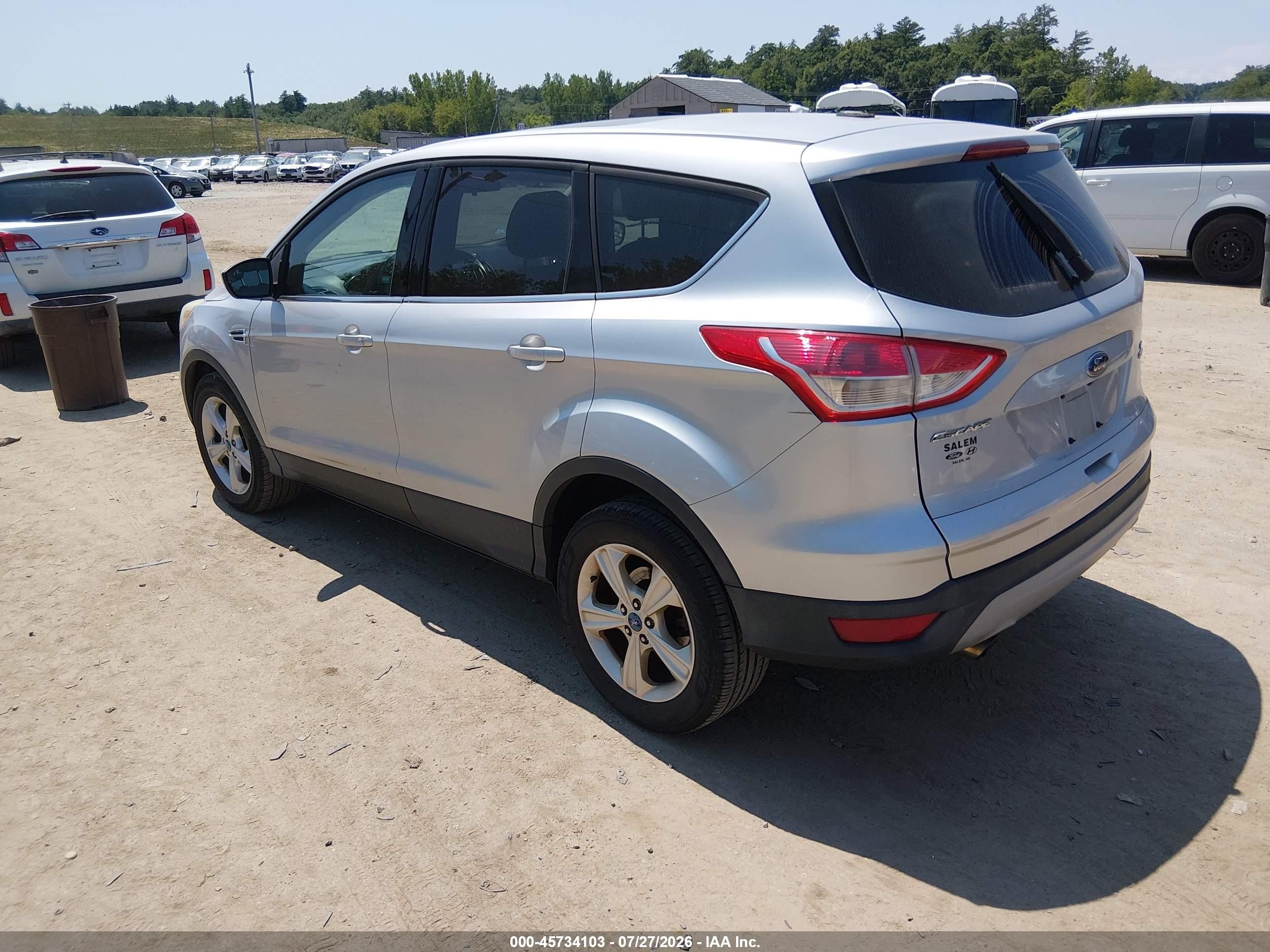 2014 Ford Escape Se Silver vin: 1FMCU9G99EUA53706