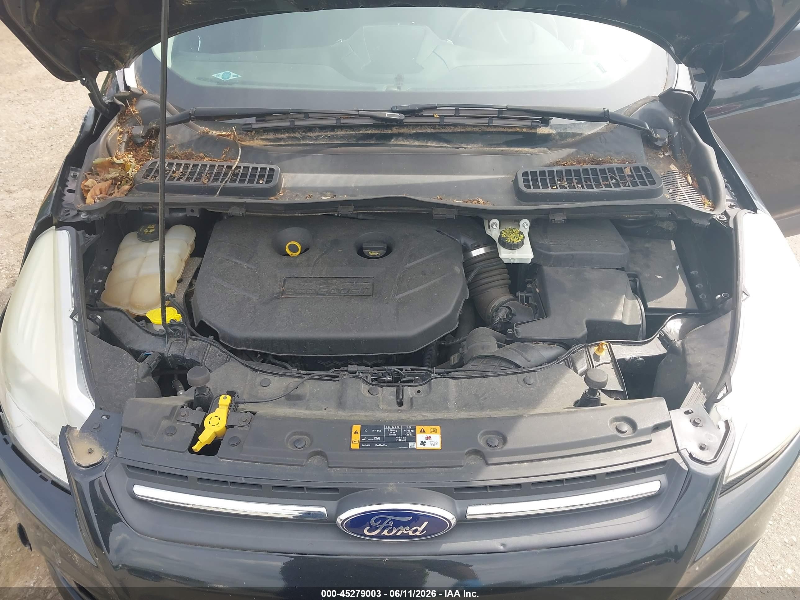 2014 Ford Escape Se Black vin: 1FMCU9G99EUB20403