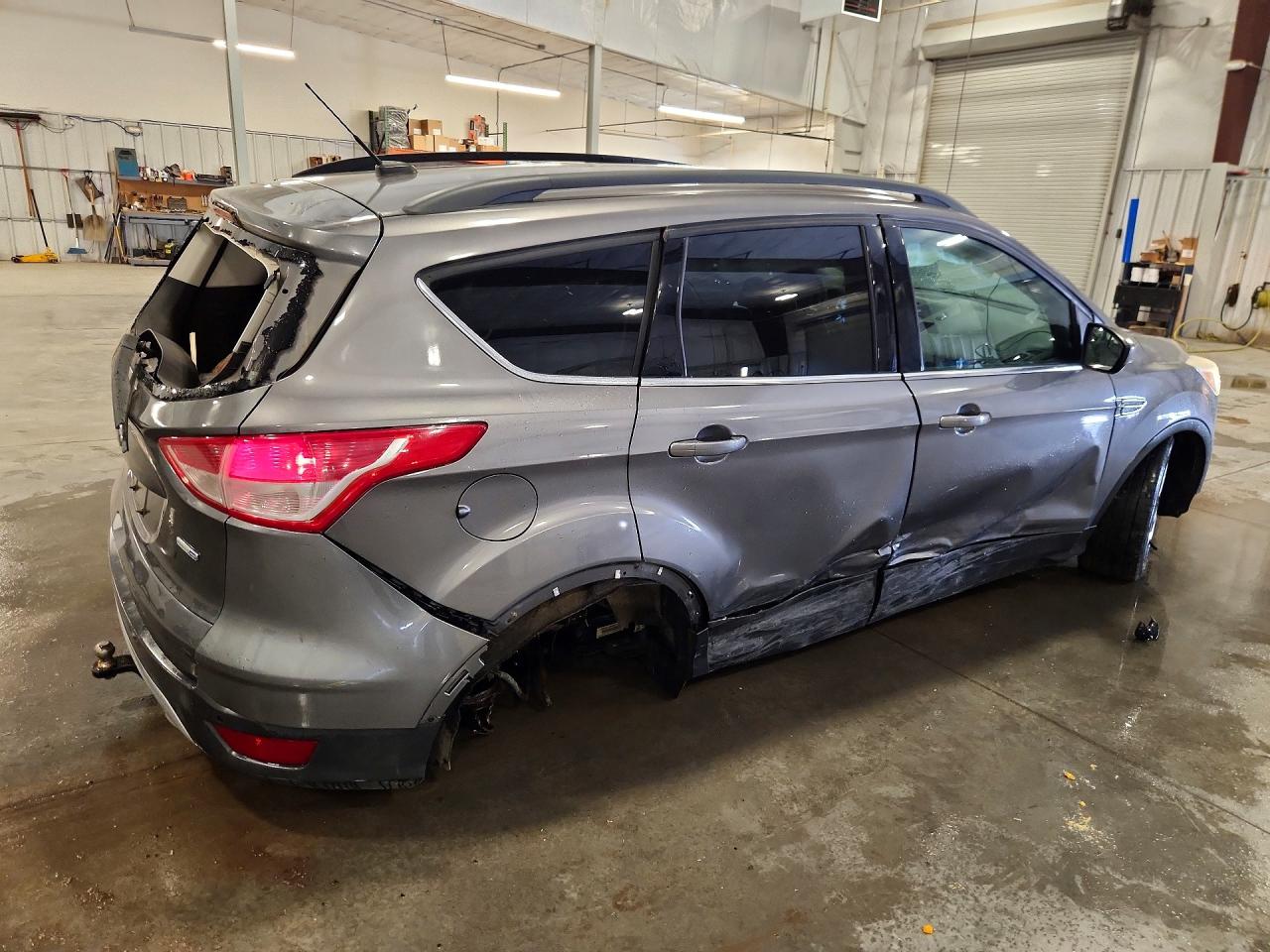 2014 Ford Escape Se Gray vin: 1FMCU9G99EUC30495