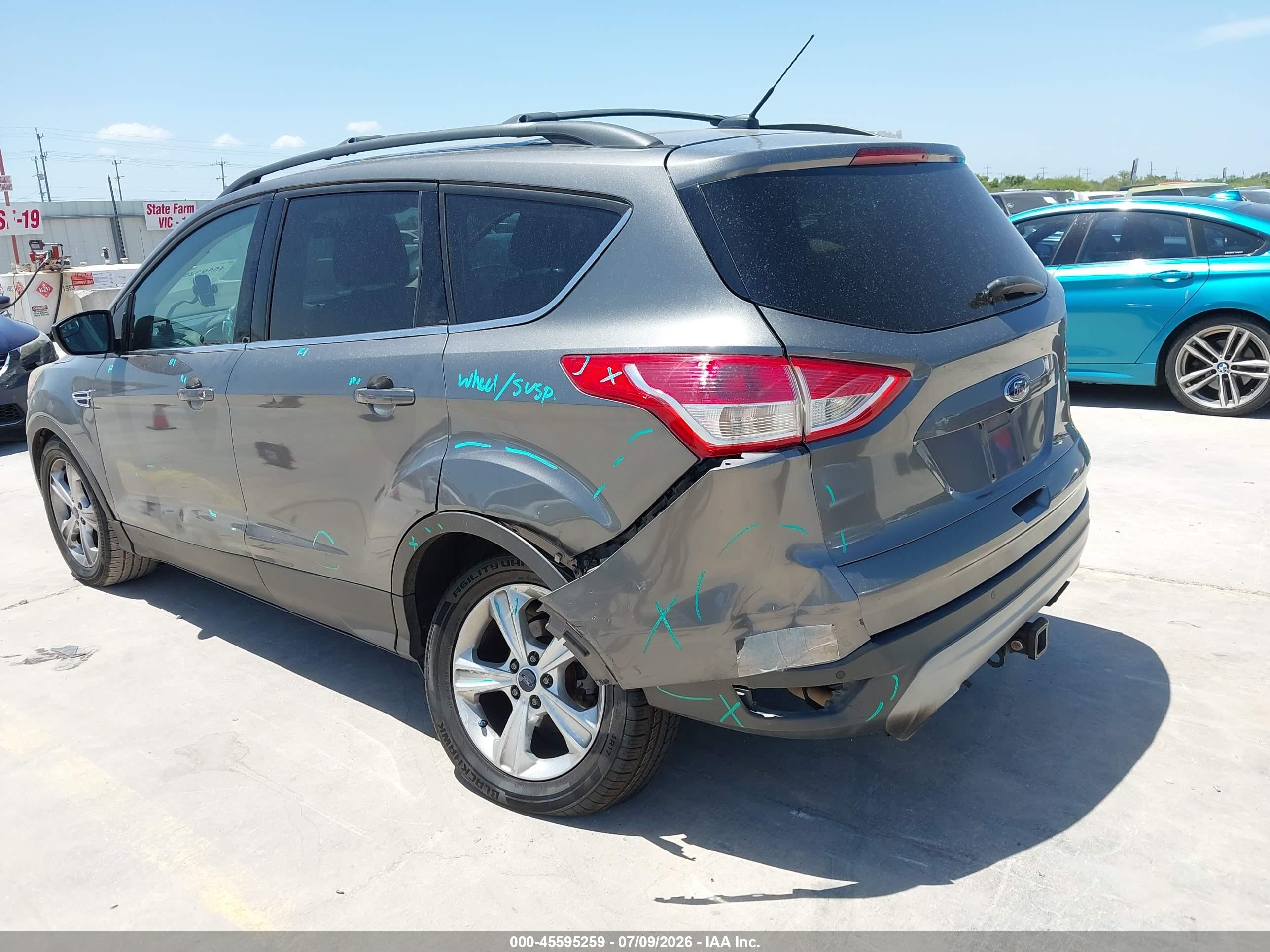 2014 Ford Escape Se Серый vin: 1FMCU9G99EUC36930