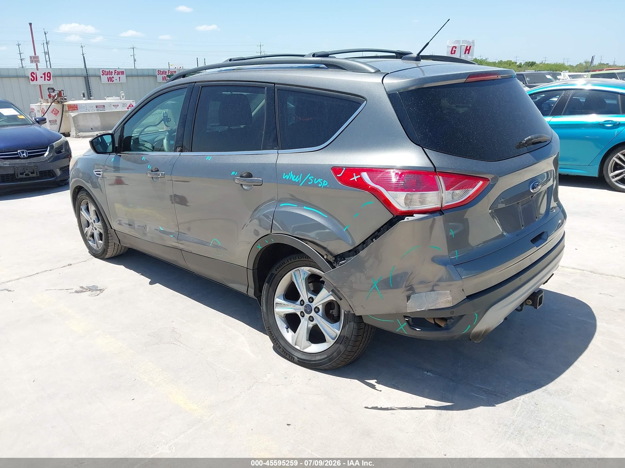 2014 Ford Escape Se Серый vin: 1FMCU9G99EUC36930