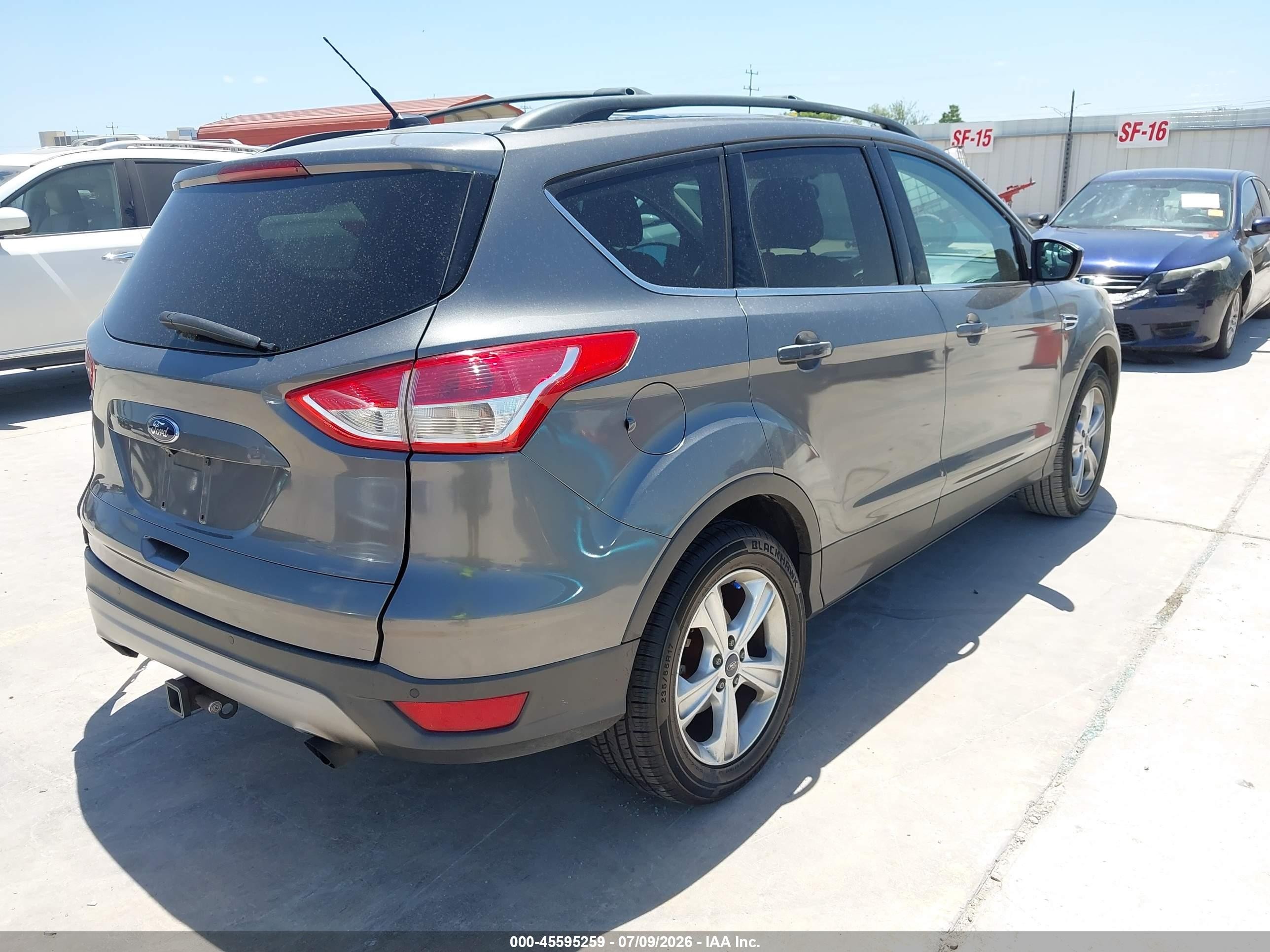 2014 Ford Escape Se Серый vin: 1FMCU9G99EUC36930