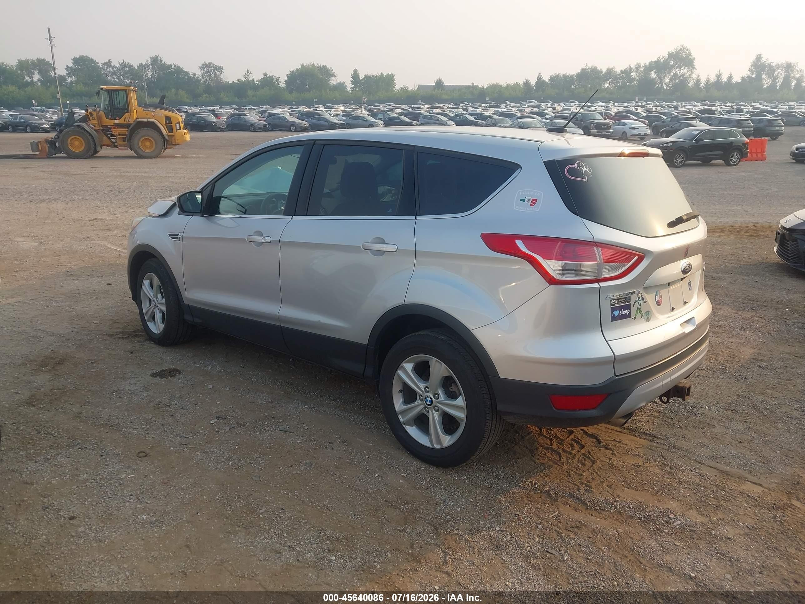 2014 Ford Escape Se Серебряный vin: 1FMCU9G99EUC73556