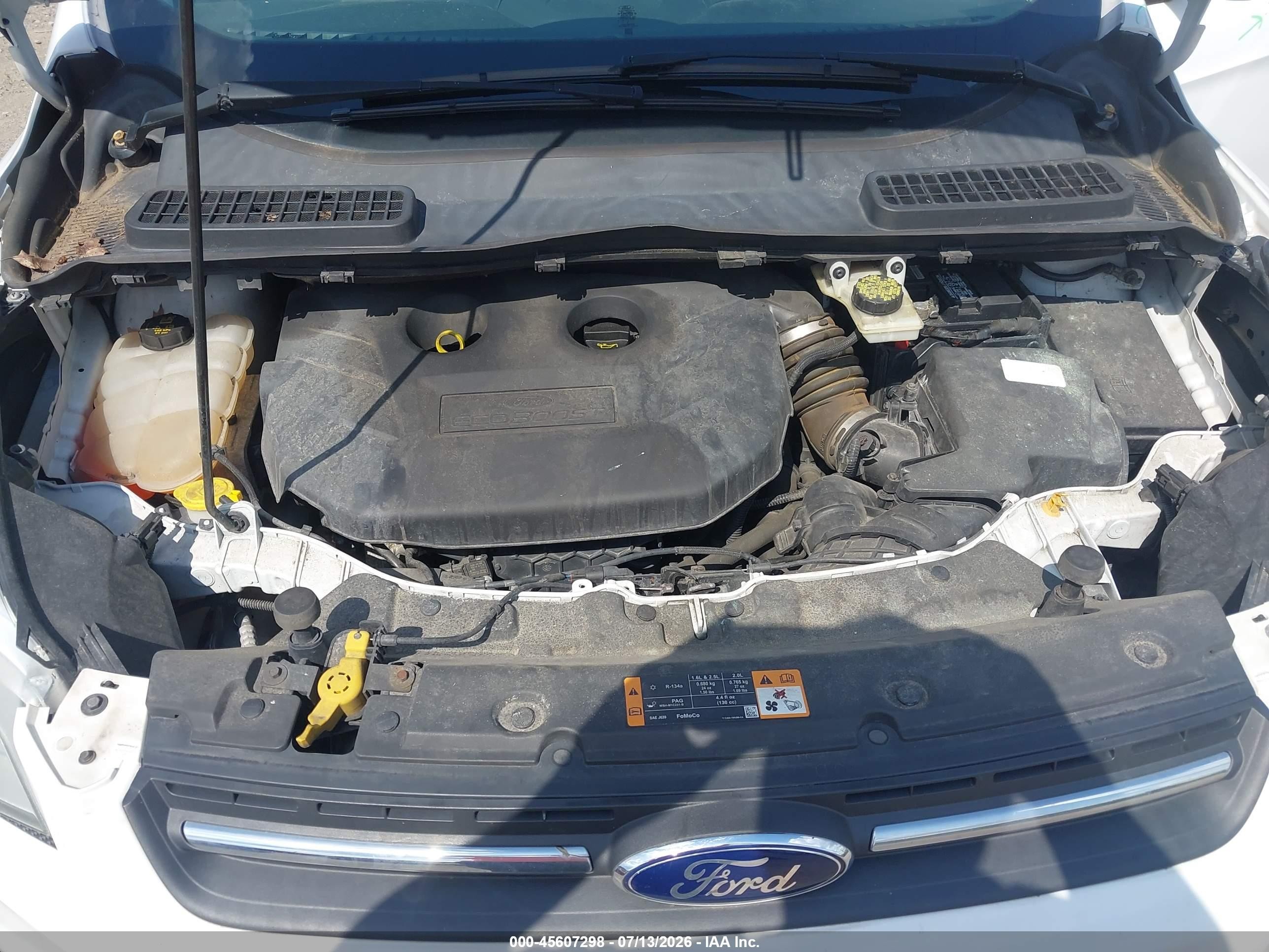 2014 Ford Escape Se White vin: 1FMCU9G99EUC86260