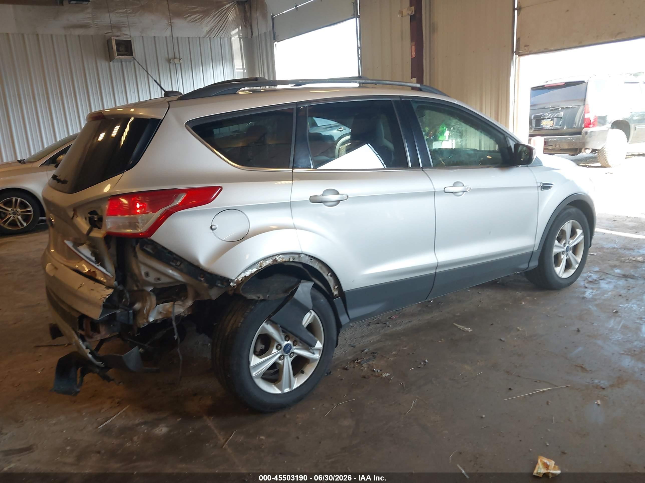 2014 Ford Escape Se Silver vin: 1FMCU9G99EUD27373