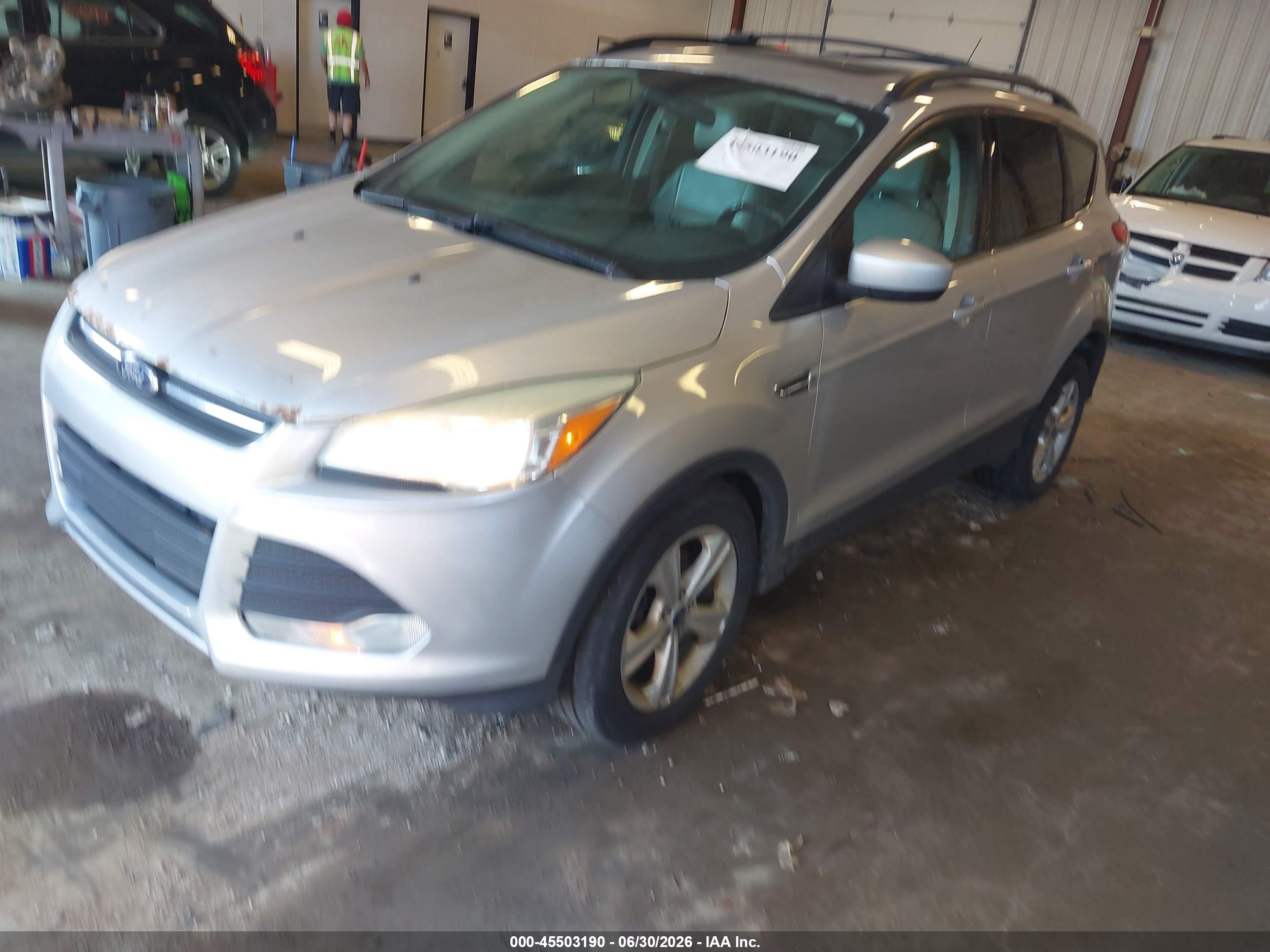 2014 Ford Escape Se Silver vin: 1FMCU9G99EUD27373