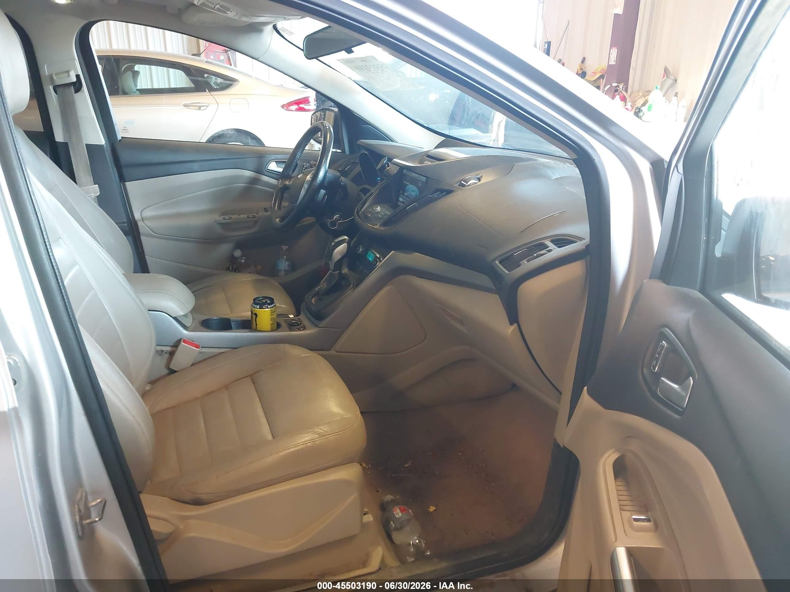 2014 Ford Escape Se Silver vin: 1FMCU9G99EUD27373