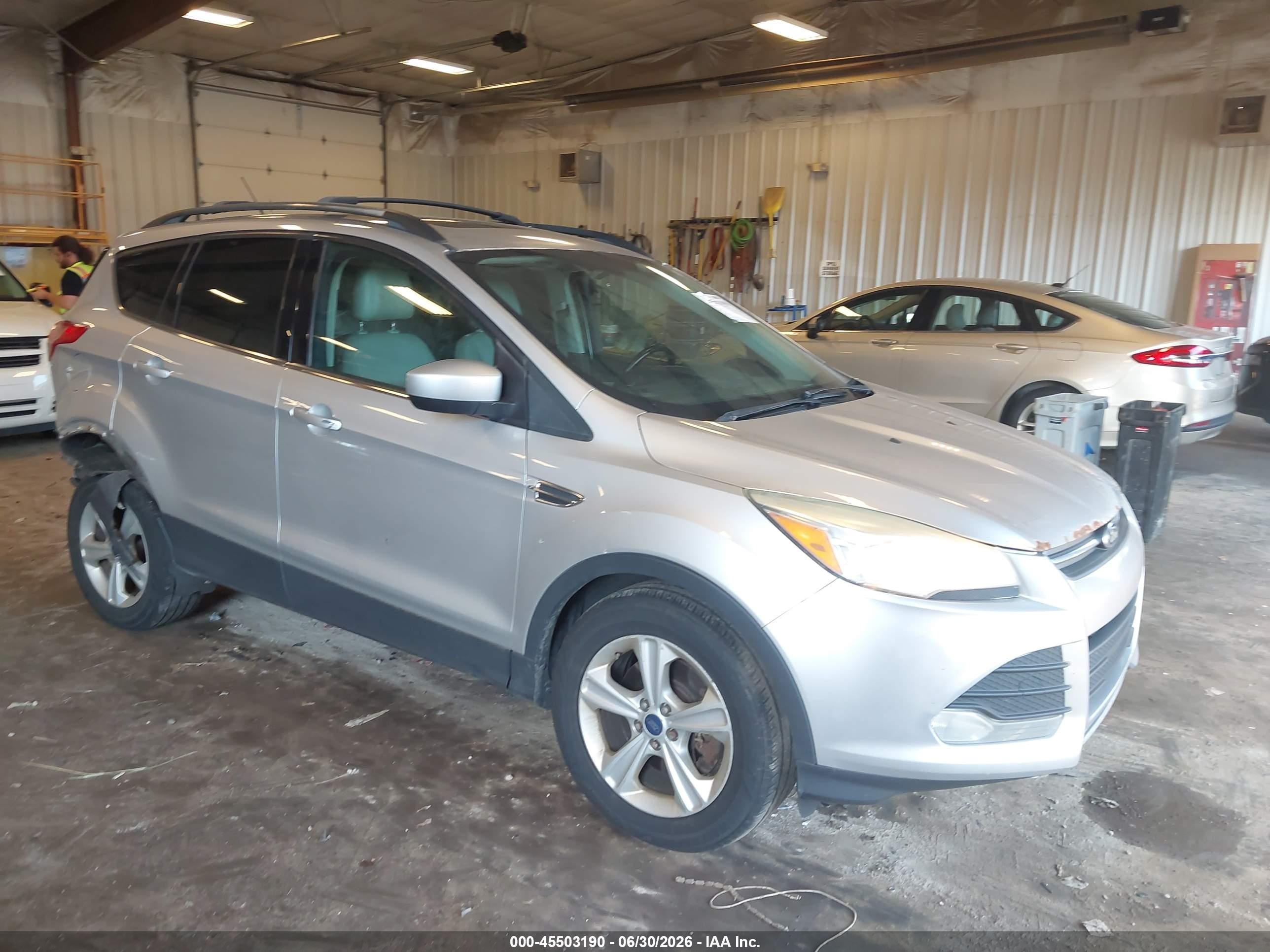 2014 Ford Escape Se Silver vin: 1FMCU9G99EUD27373