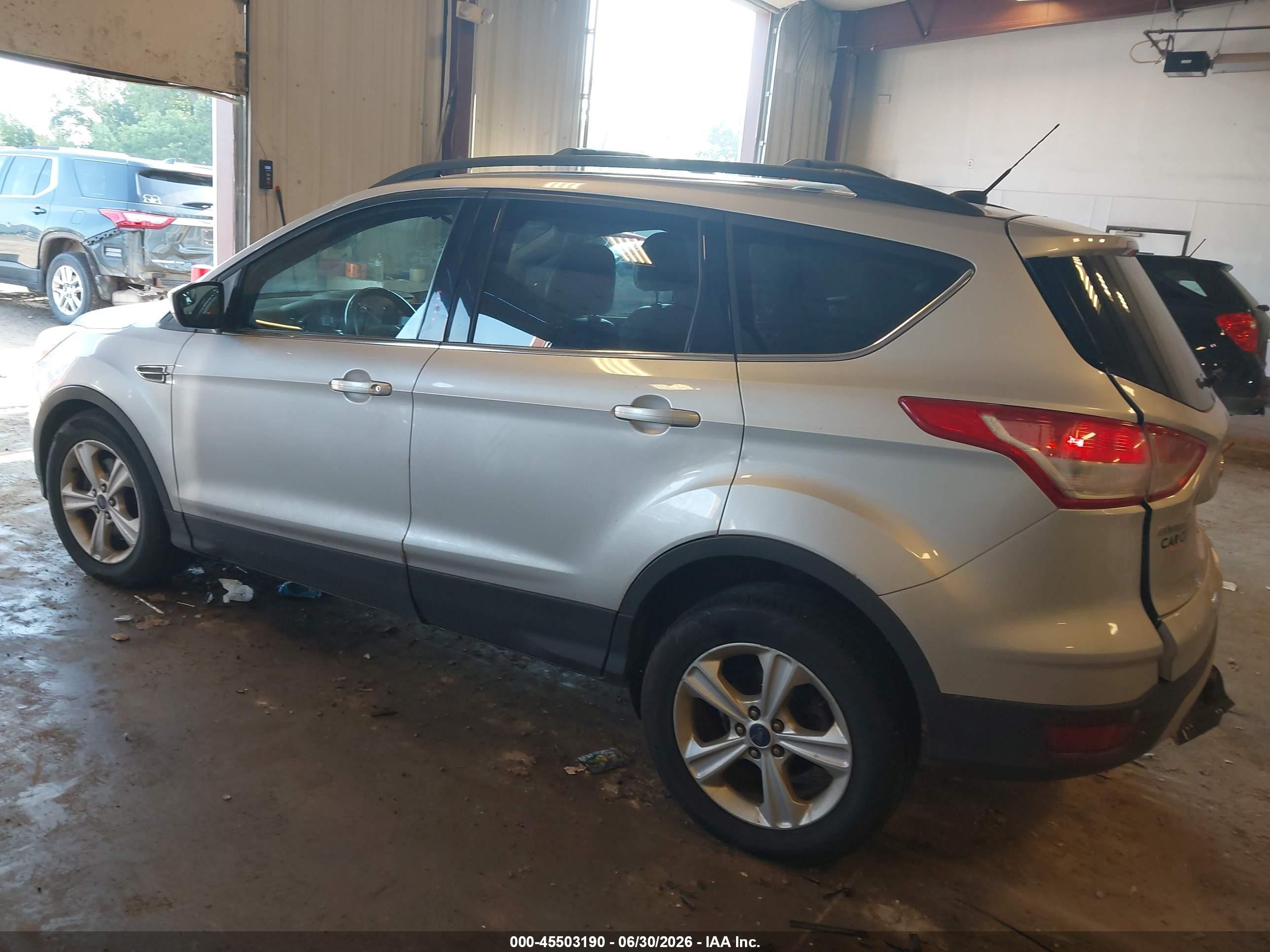 2014 Ford Escape Se Silver vin: 1FMCU9G99EUD27373