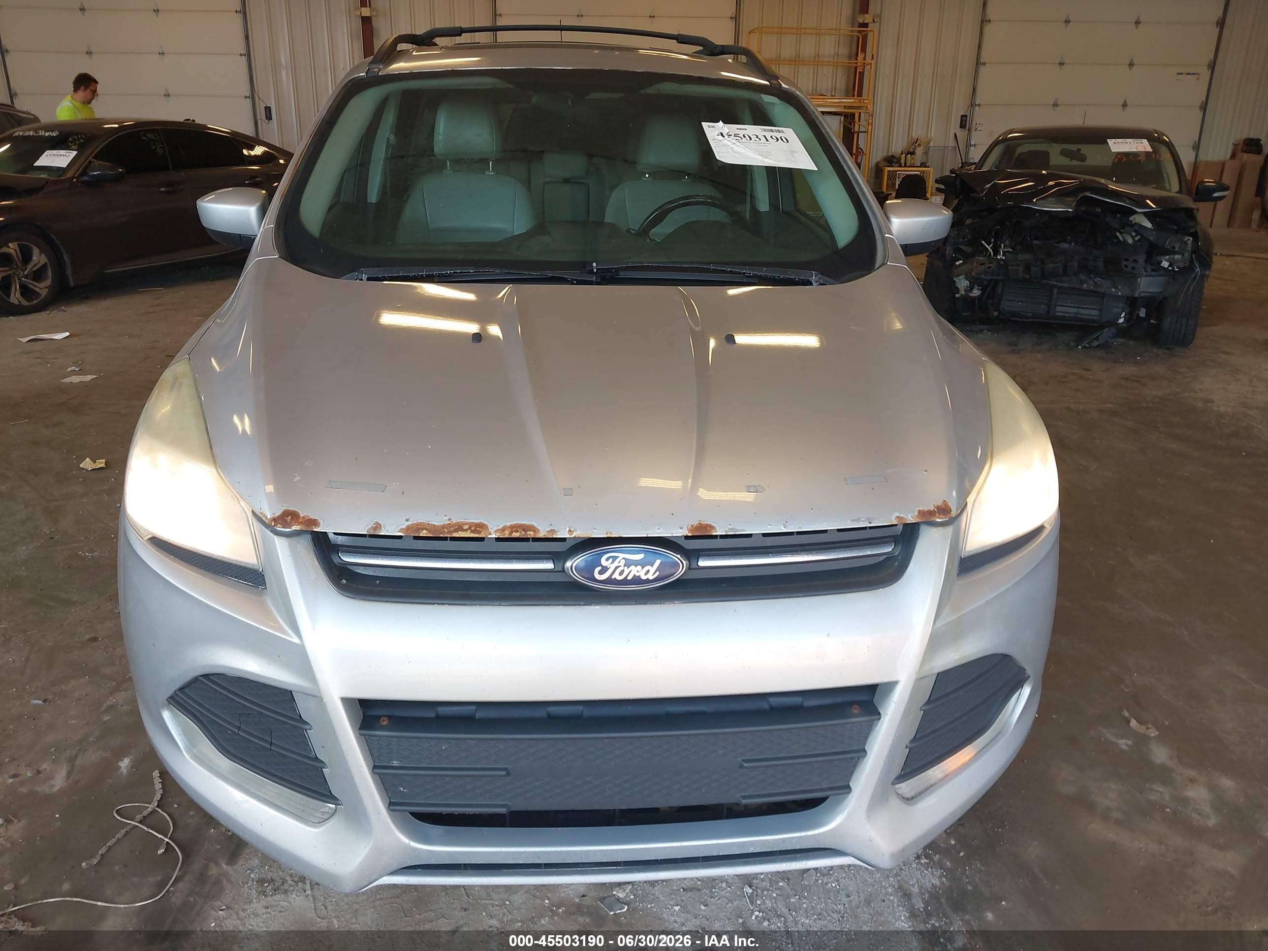 2014 Ford Escape Se Silver vin: 1FMCU9G99EUD27373