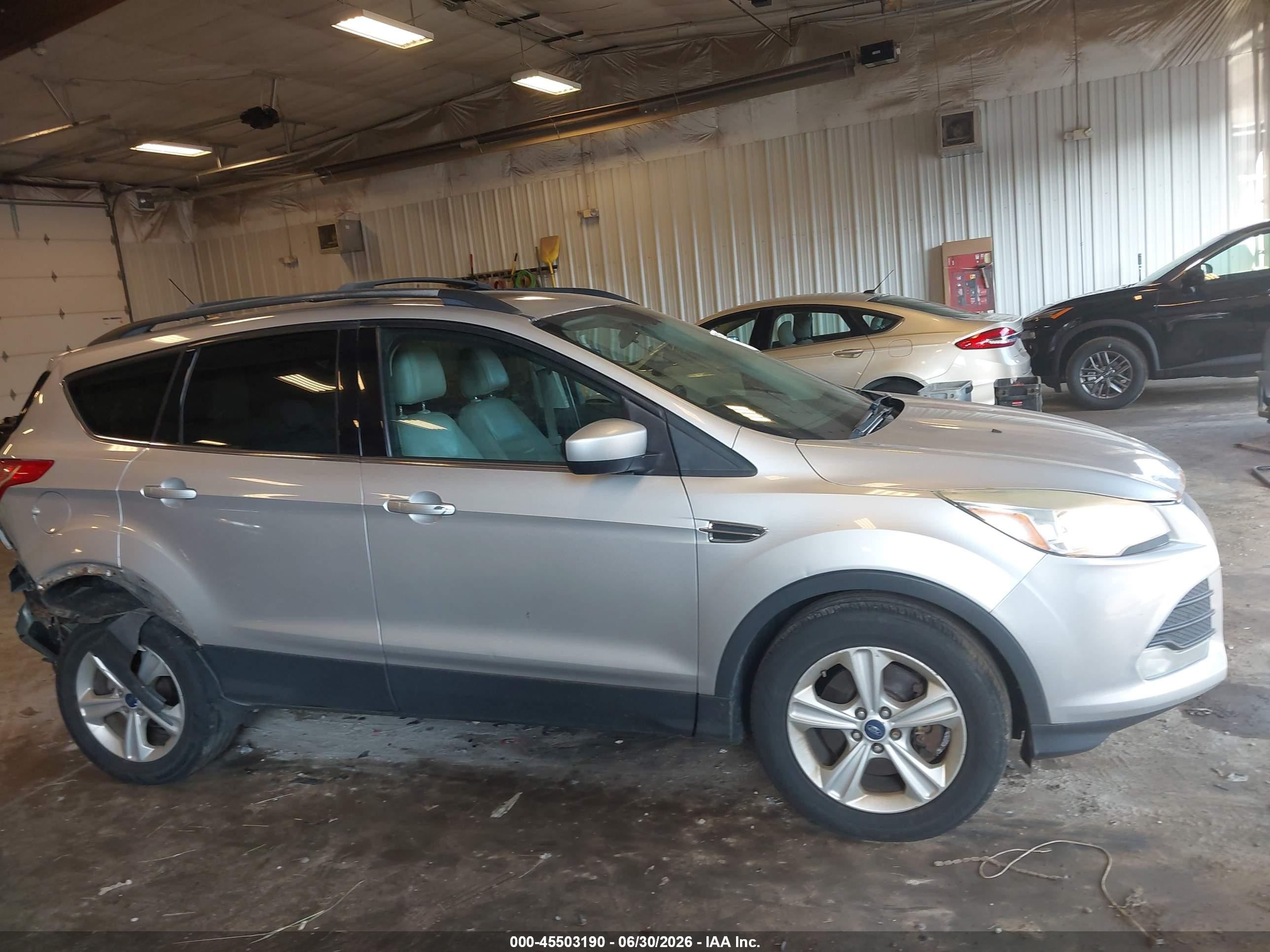 2014 Ford Escape Se Silver vin: 1FMCU9G99EUD27373