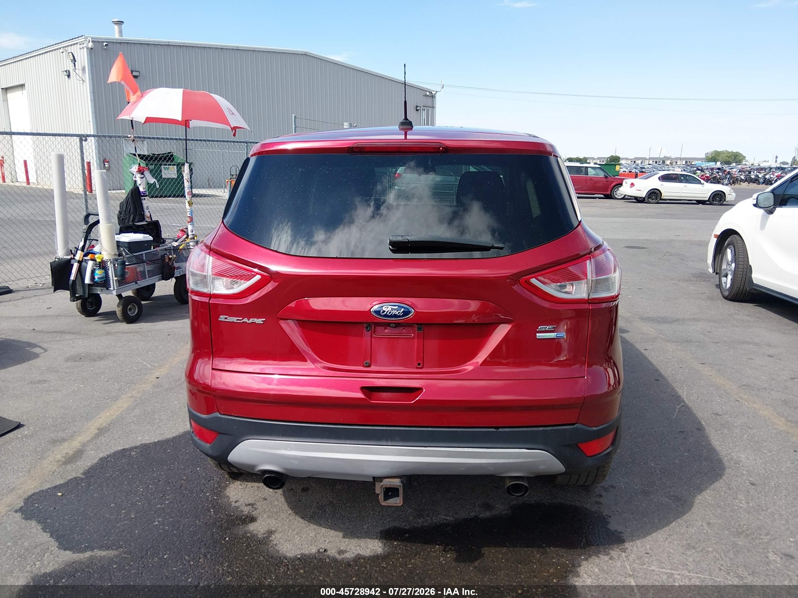 2014 Ford Escape Se Burgundy vin: 1FMCU9G99EUD44075
