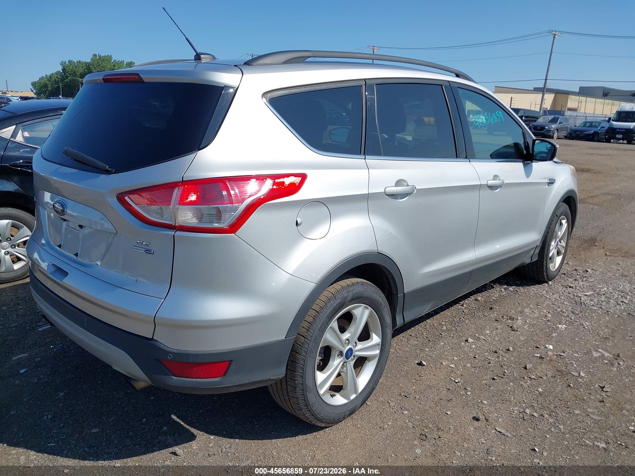 2015 Ford Escape Se Silver vin: 1FMCU9G99FUA01915