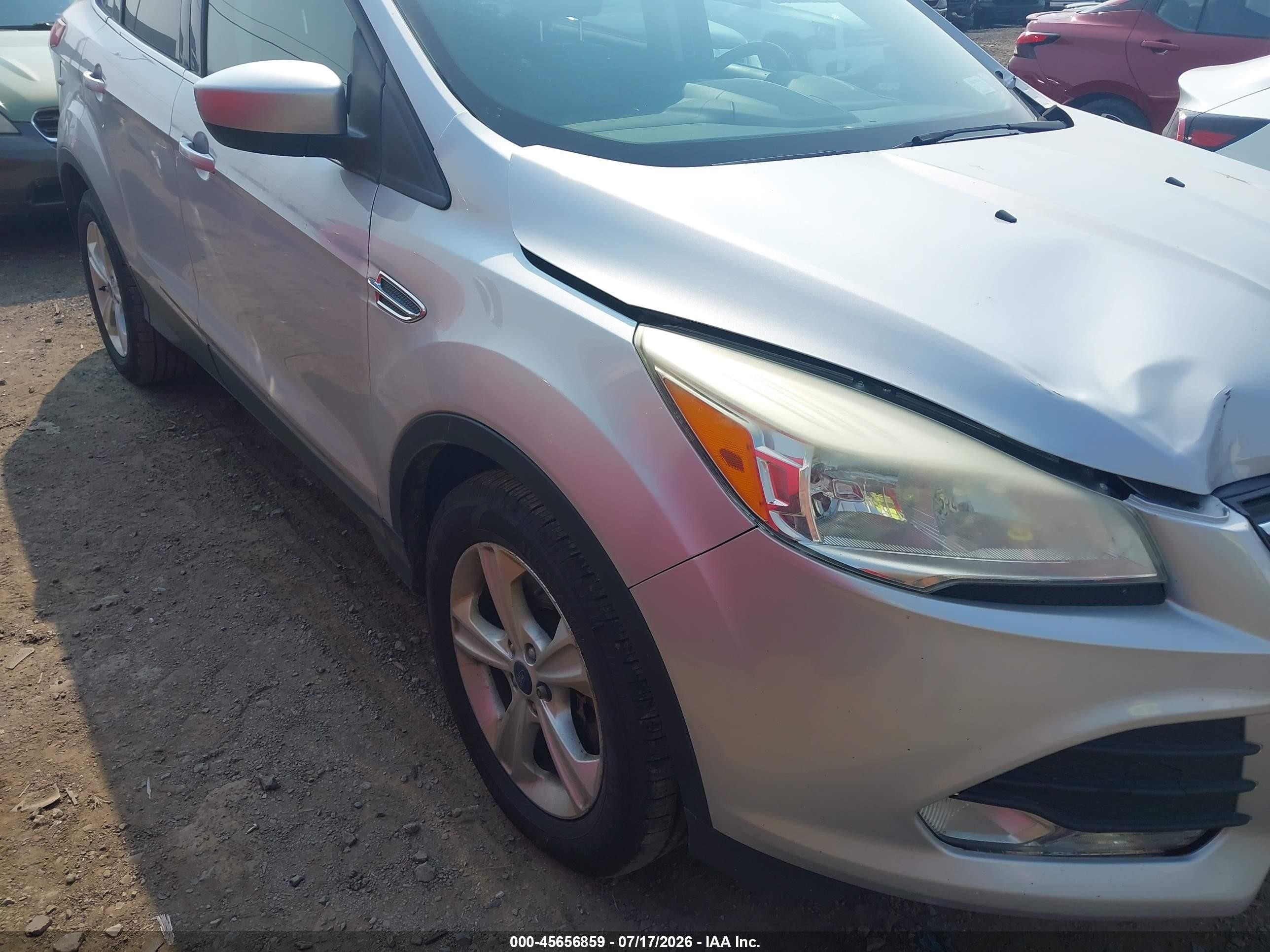 2015 Ford Escape Se Silver vin: 1FMCU9G99FUA01915