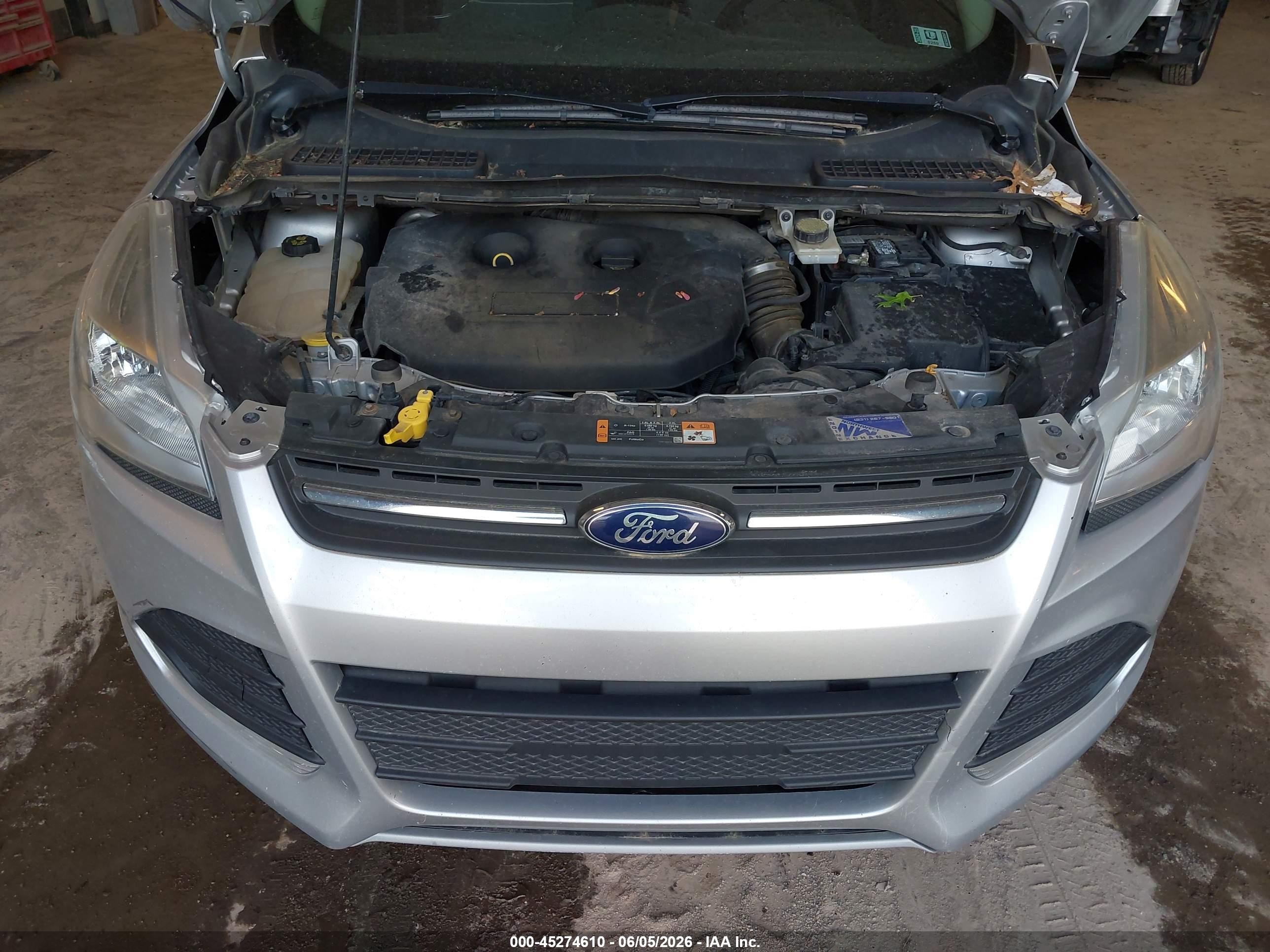 2015 Ford Escape Se Silver vin: 1FMCU9G99FUA41489