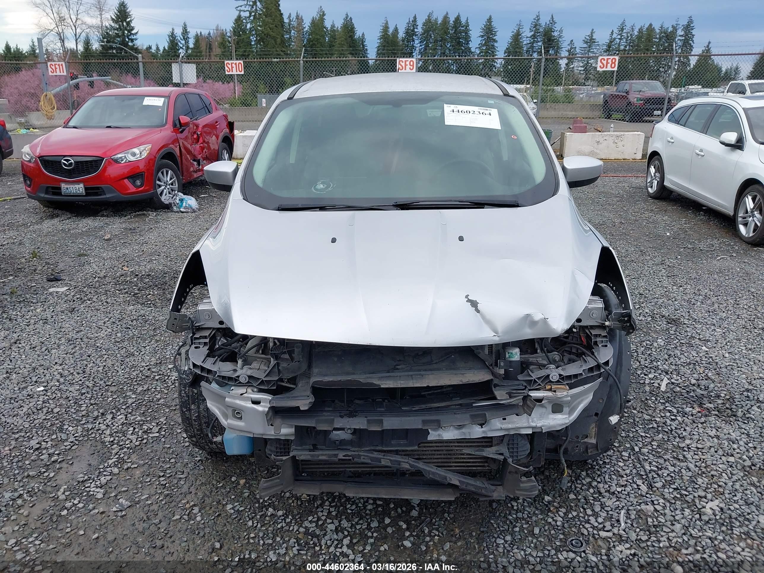 2015 Ford Escape Se Gray vin: 1FMCU9G99FUA67591