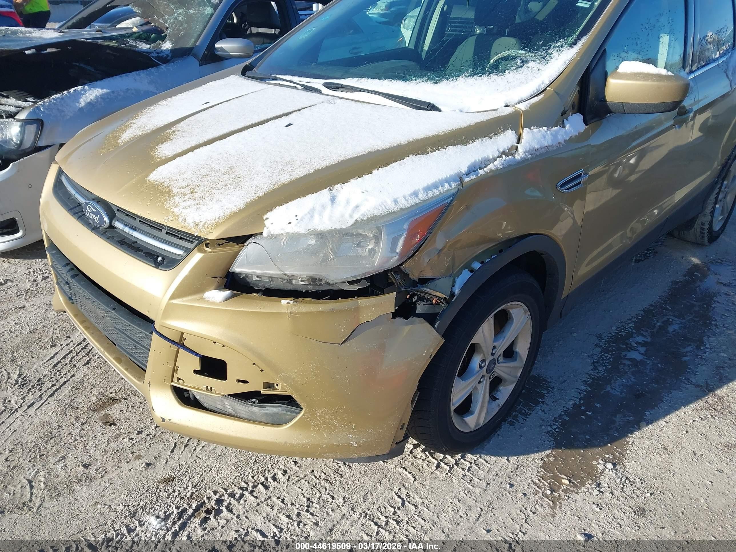 2015 Ford Escape Se Gold vin: 1FMCU9G99FUB13095