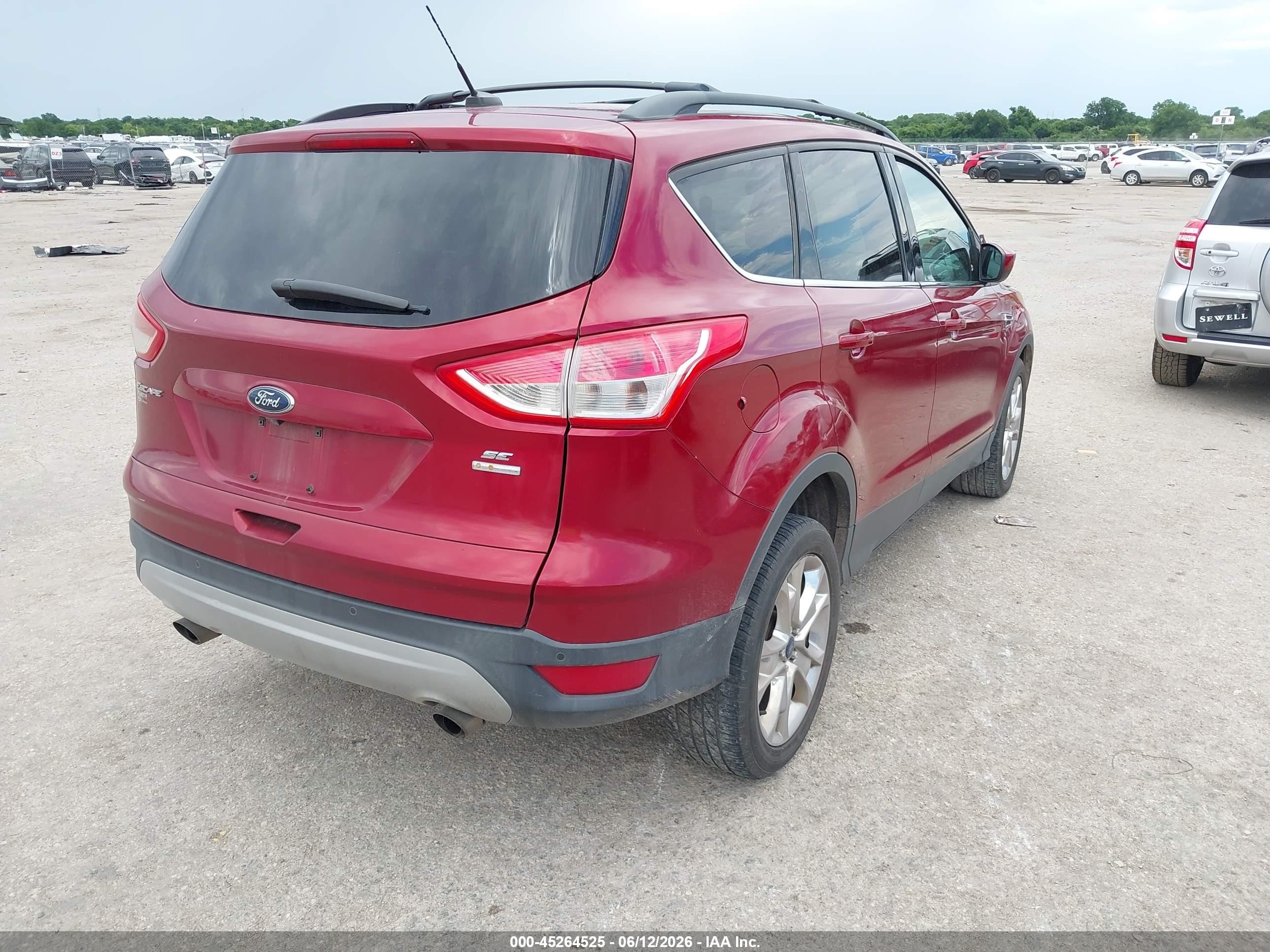 2015 Ford Escape Se Бордовый vin: 1FMCU9G99FUB77671