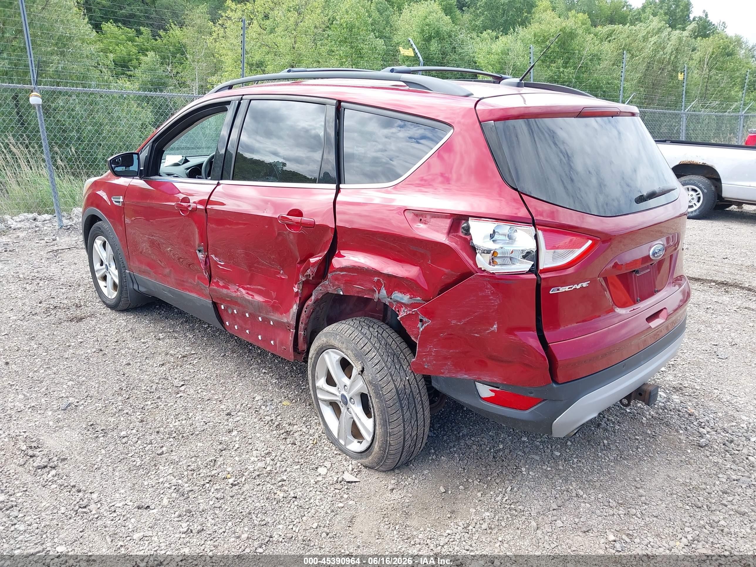 2015 Ford Escape Se Red vin: 1FMCU9G99FUC16629