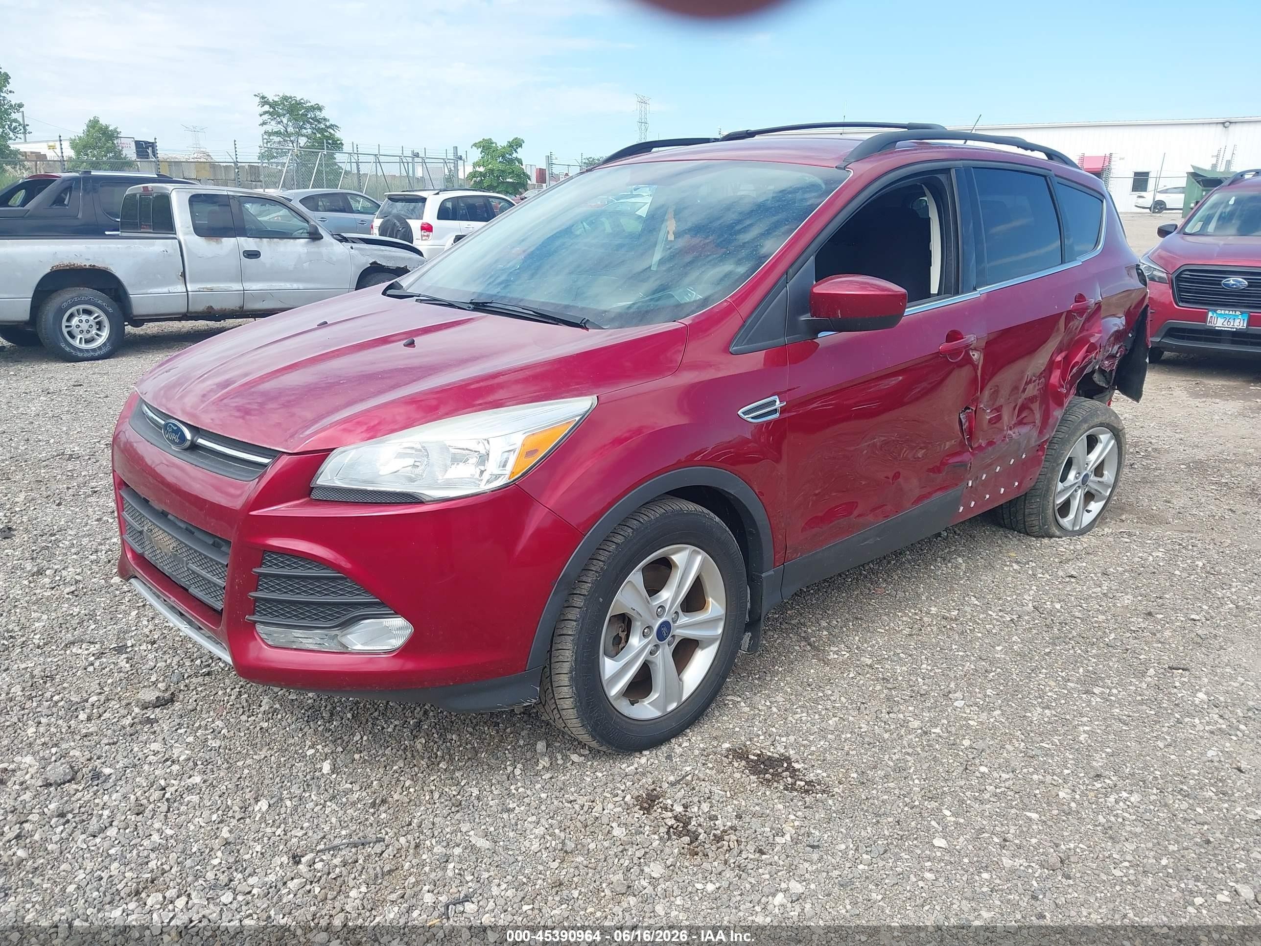 2015 Ford Escape Se Red vin: 1FMCU9G99FUC16629