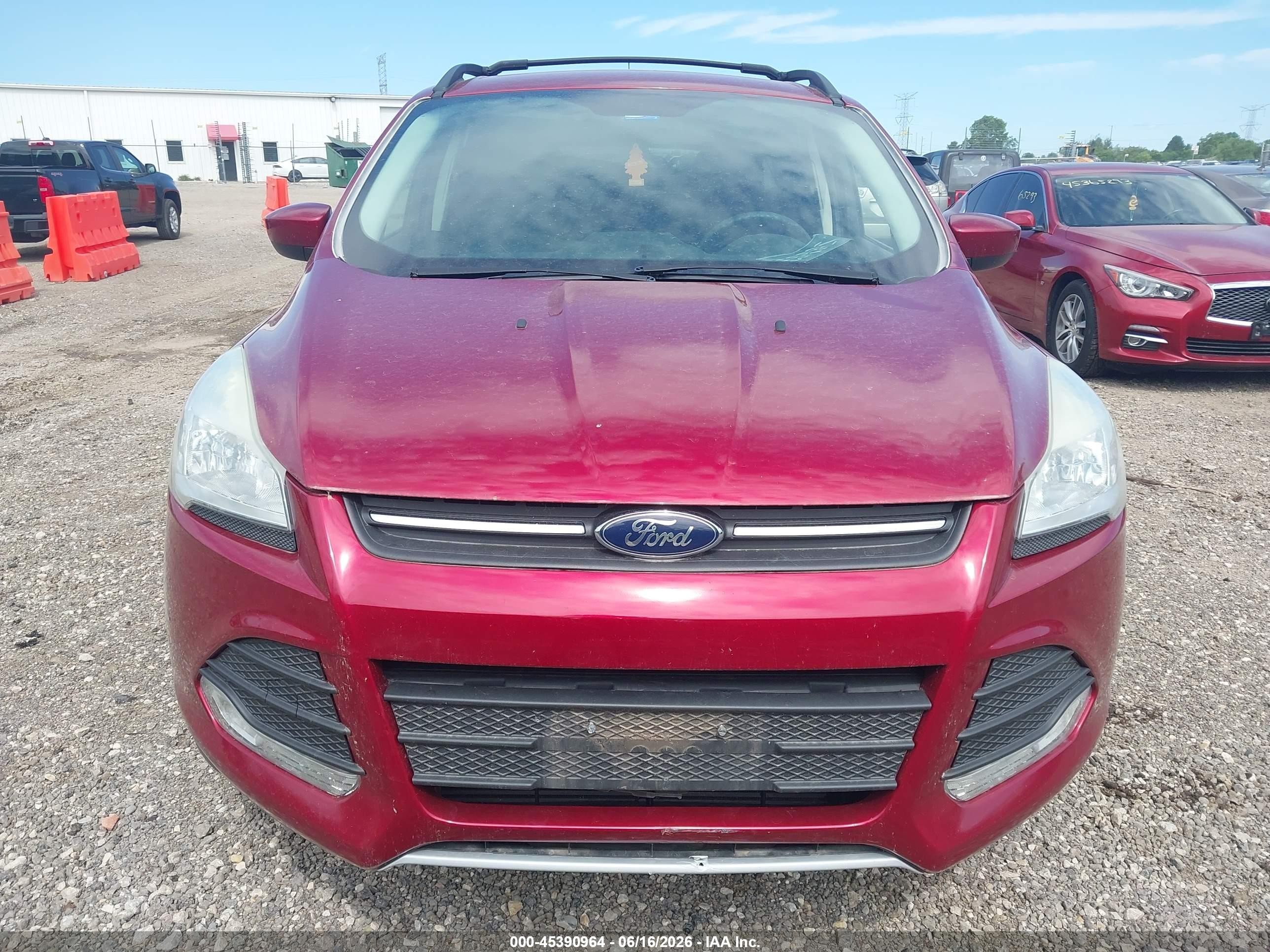 2015 Ford Escape Se Red vin: 1FMCU9G99FUC16629