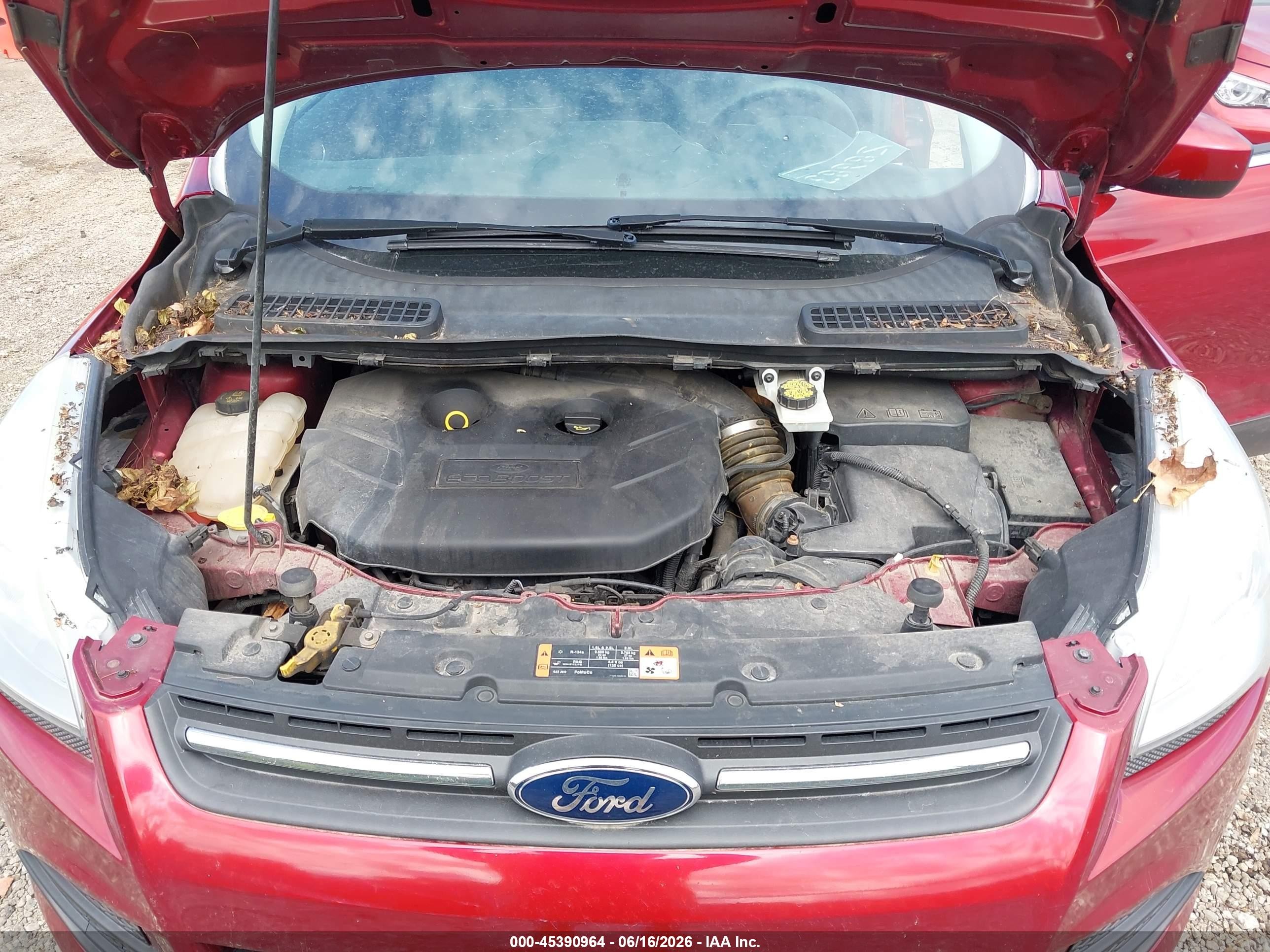 2015 Ford Escape Se Red vin: 1FMCU9G99FUC16629