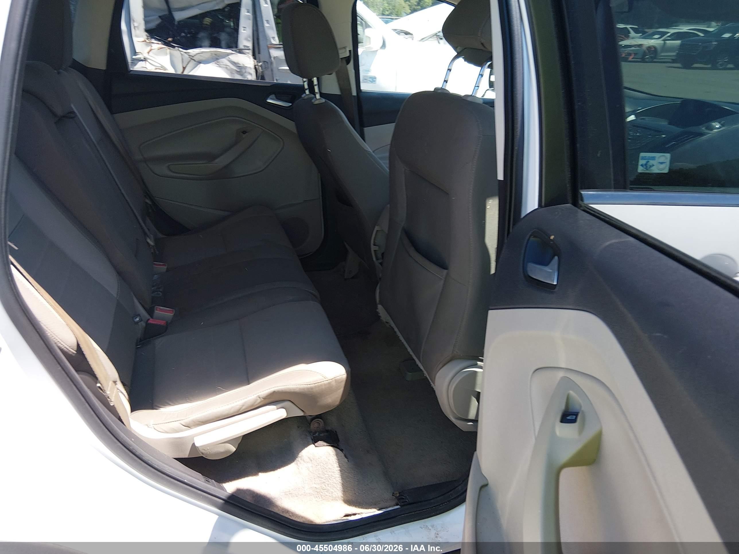 2015 Ford Escape Se White vin: 1FMCU9G99FUC56791