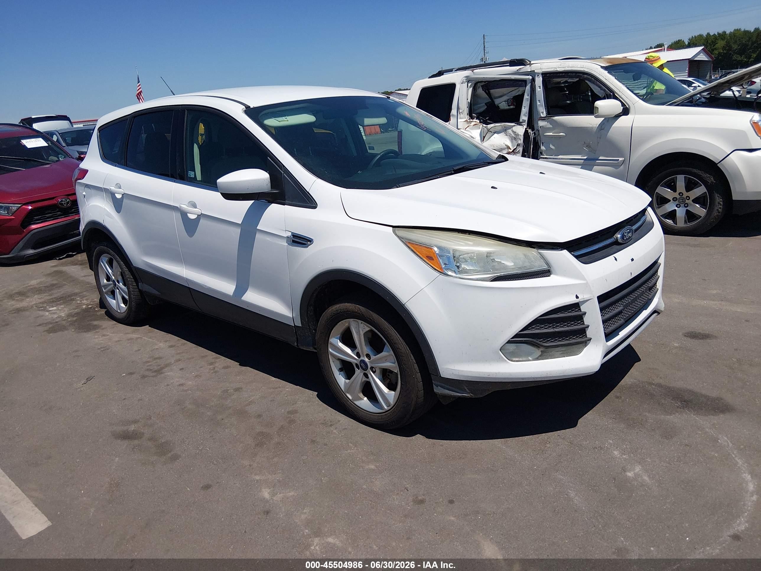 2015 Ford Escape Se White vin: 1FMCU9G99FUC56791