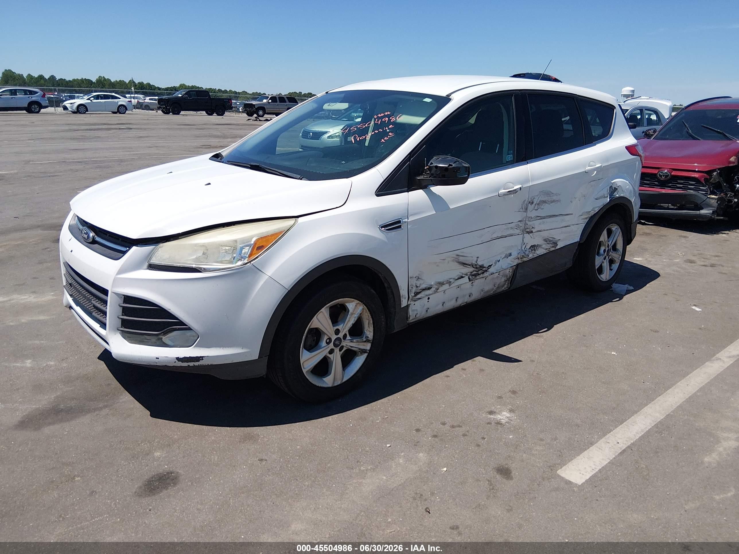 2015 Ford Escape Se White vin: 1FMCU9G99FUC56791