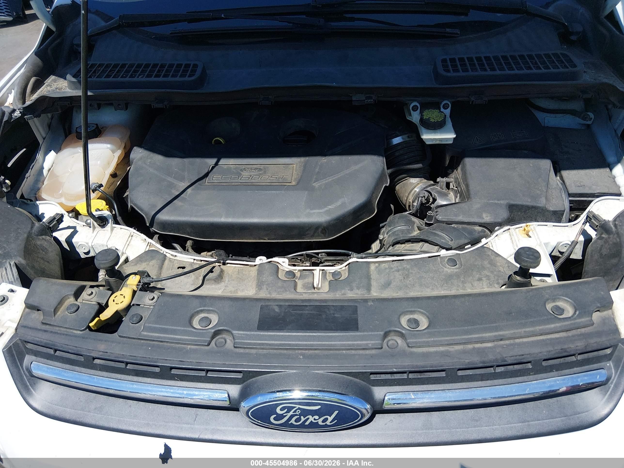 2015 Ford Escape Se White vin: 1FMCU9G99FUC56791