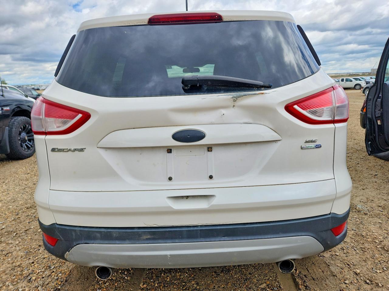 2013 Ford Escape Se White vin: 1FMCU9G9XDUB66935