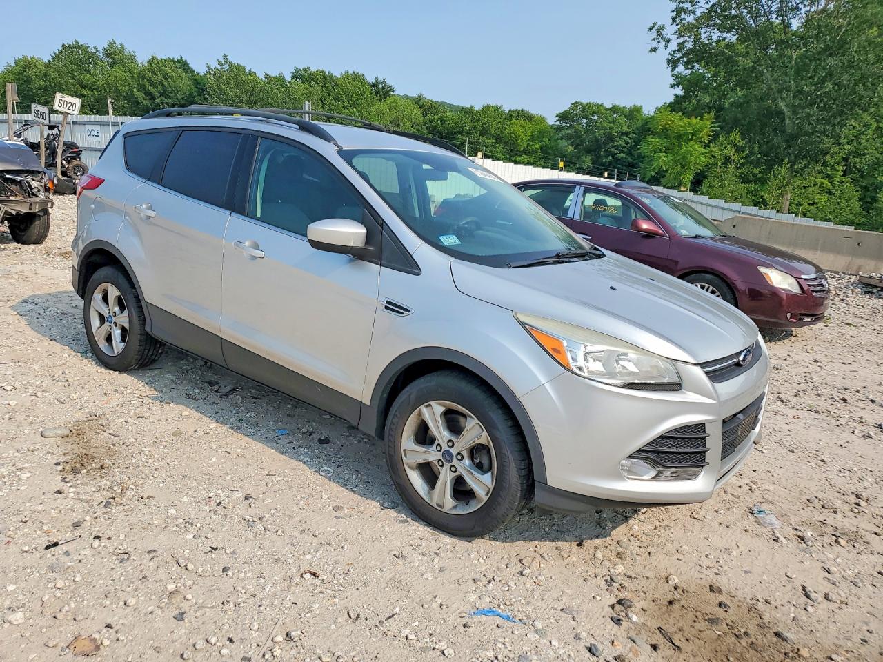 2013 Ford Escape Se Silver vin: 1FMCU9G9XDUB85274