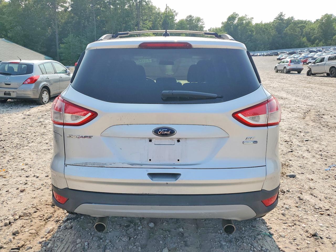 2013 Ford Escape Se Silver vin: 1FMCU9G9XDUB85274