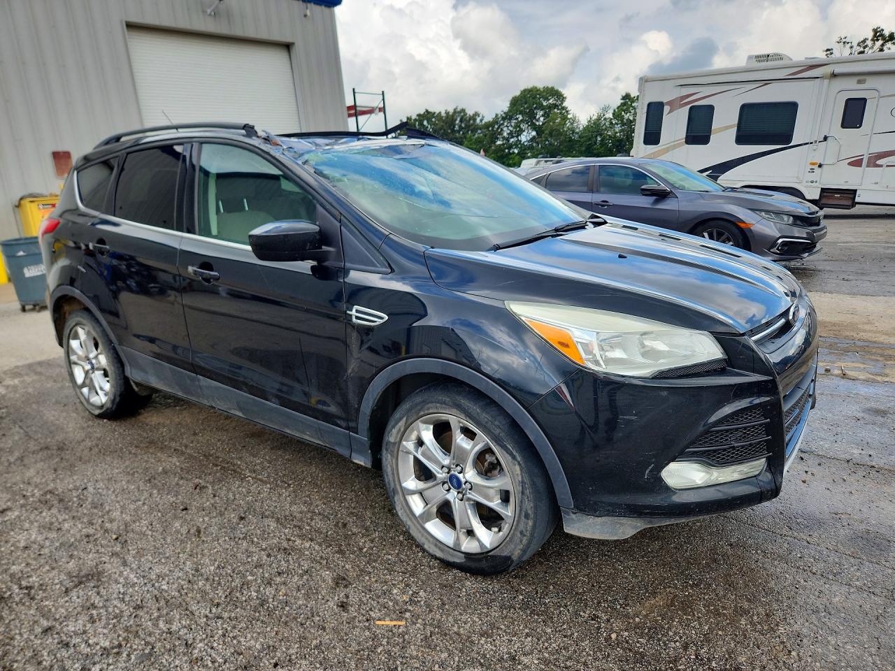 2014 Ford Escape Se Black vin: 1FMCU9G9XEUA53102