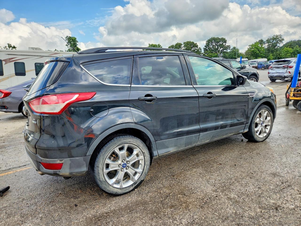 2014 Ford Escape Se Black vin: 1FMCU9G9XEUA53102