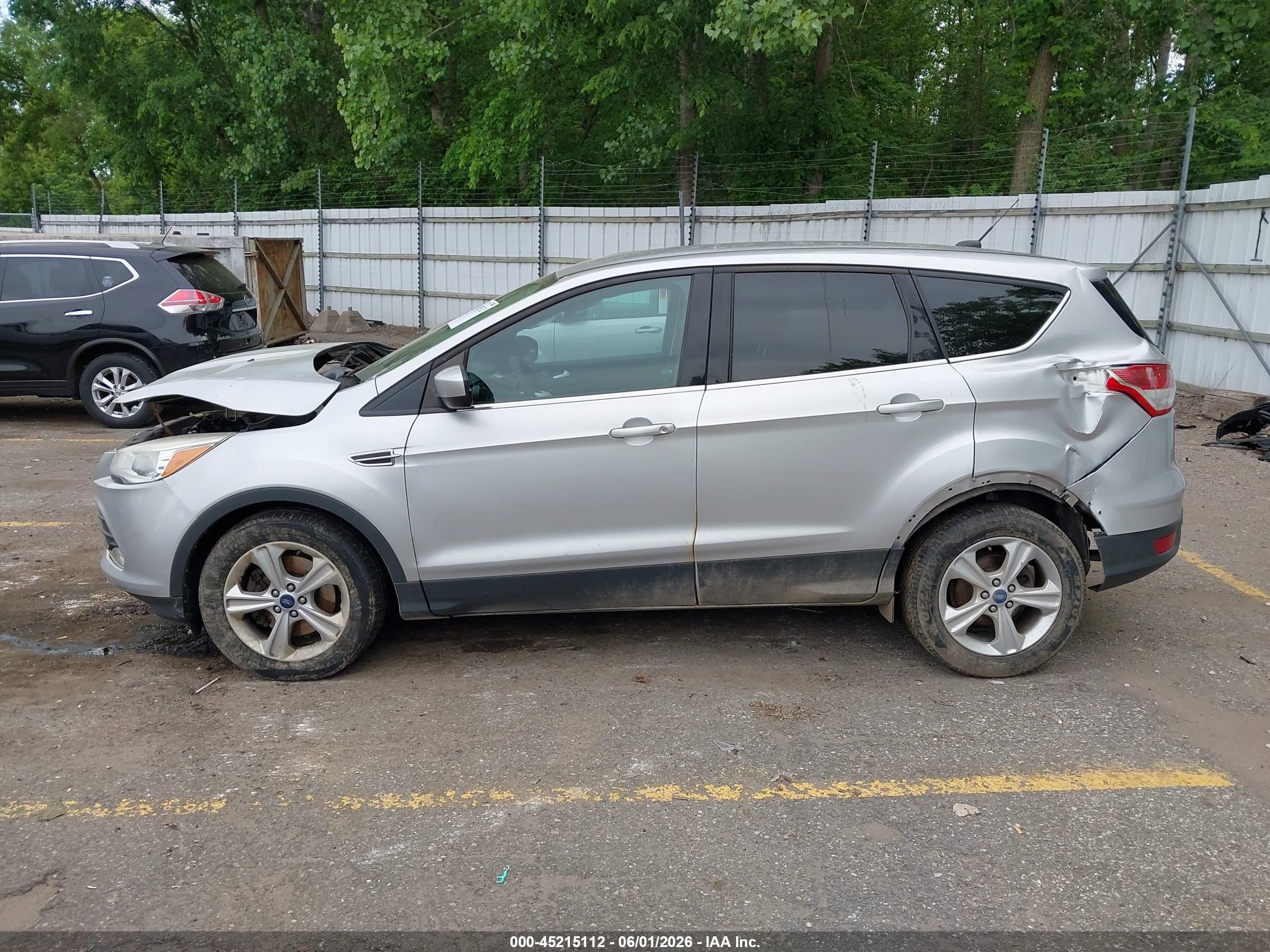 2014 Ford Escape Se Silver vin: 1FMCU9G9XEUC87238