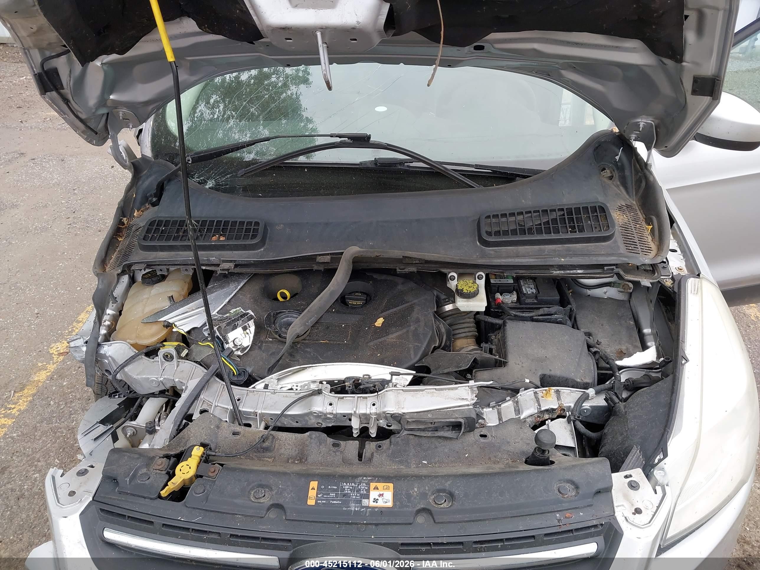 2014 Ford Escape Se Silver vin: 1FMCU9G9XEUC87238