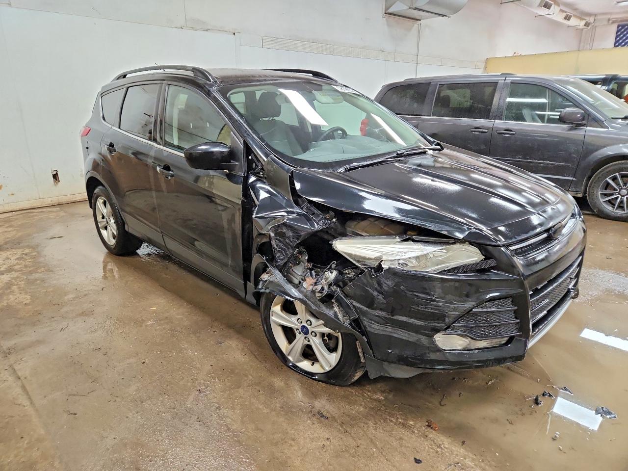 2014 Ford Escape Se Black vin: 1FMCU9G9XEUC87384