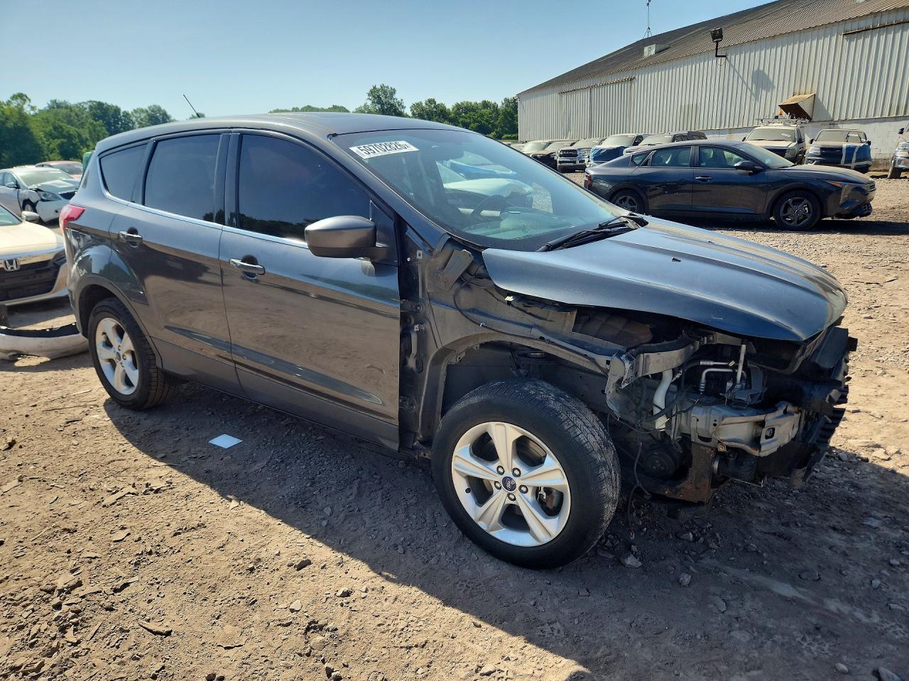 2015 Ford Escape Se Gray vin: 1FMCU9G9XFUA18352